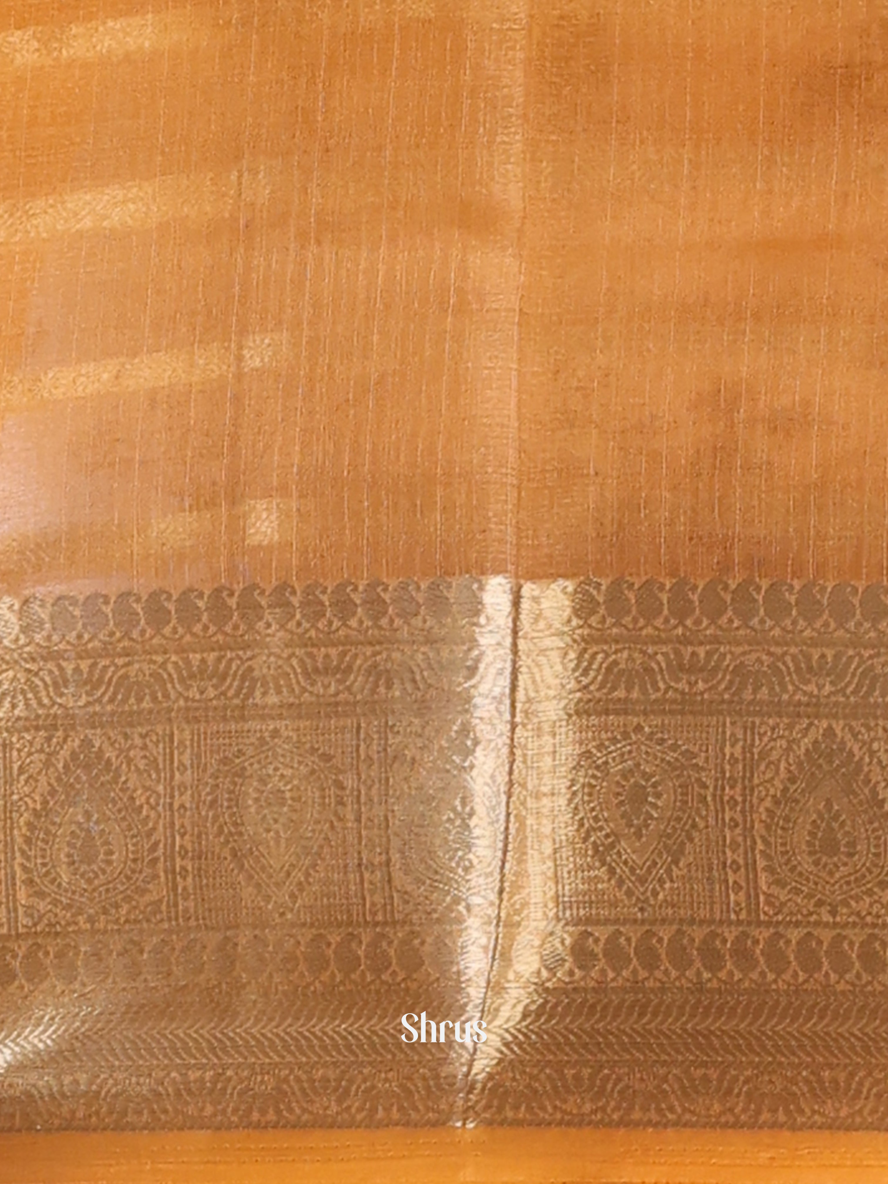 Mustard- Semi Organza Saree