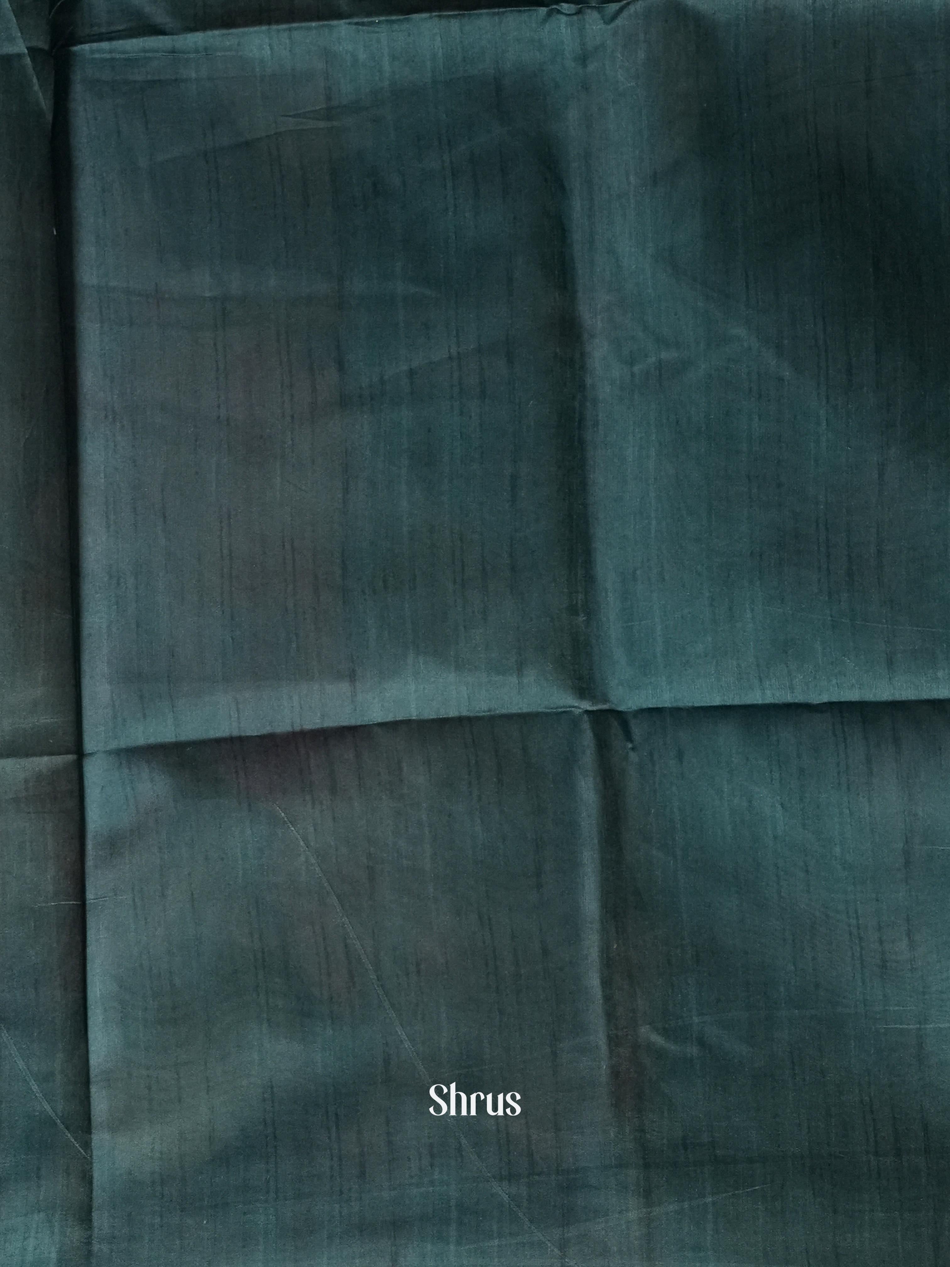 Peacock Green- Champa Semi Tussar Saree