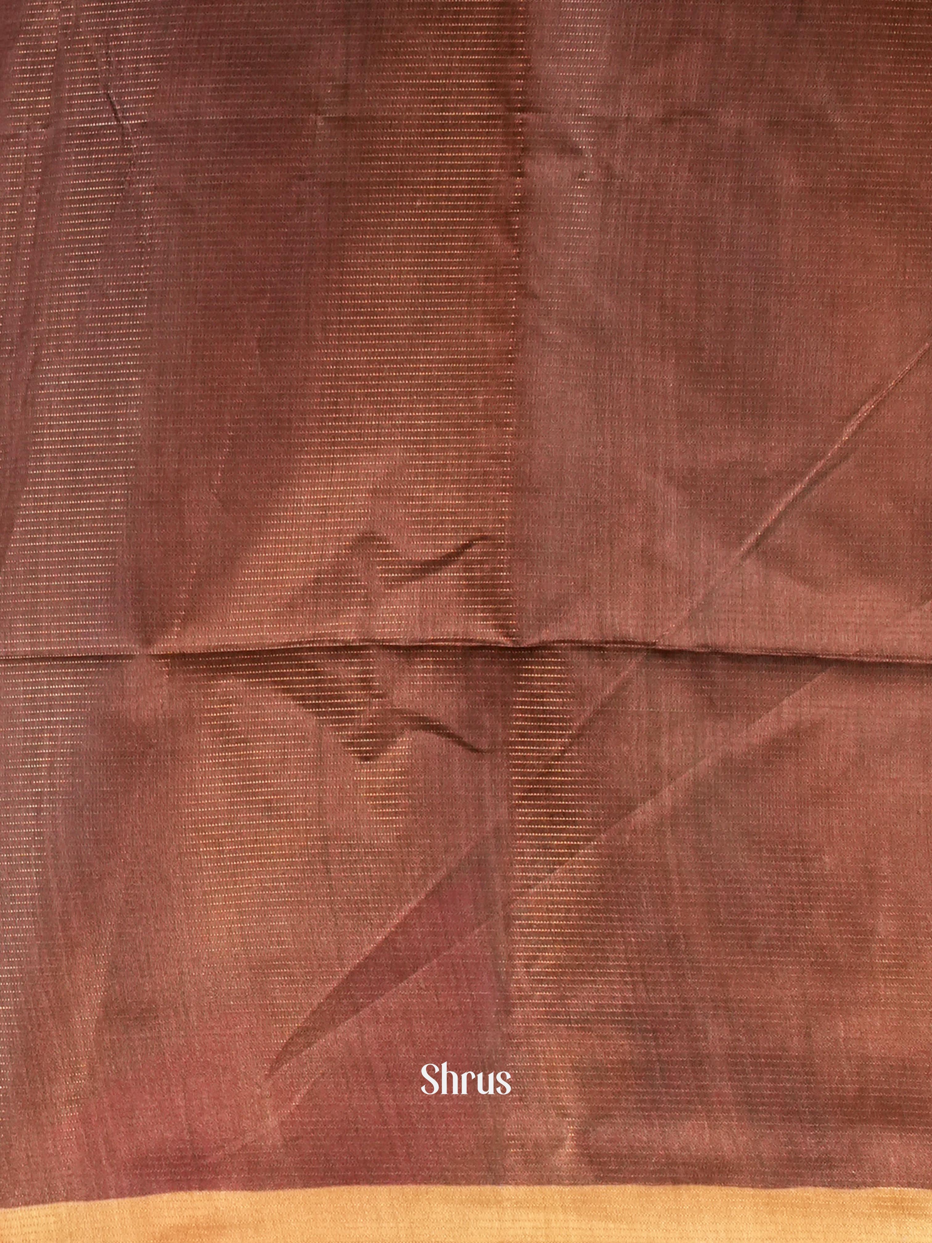 Lite Brown & Brown - Champa Semi tussar Saree