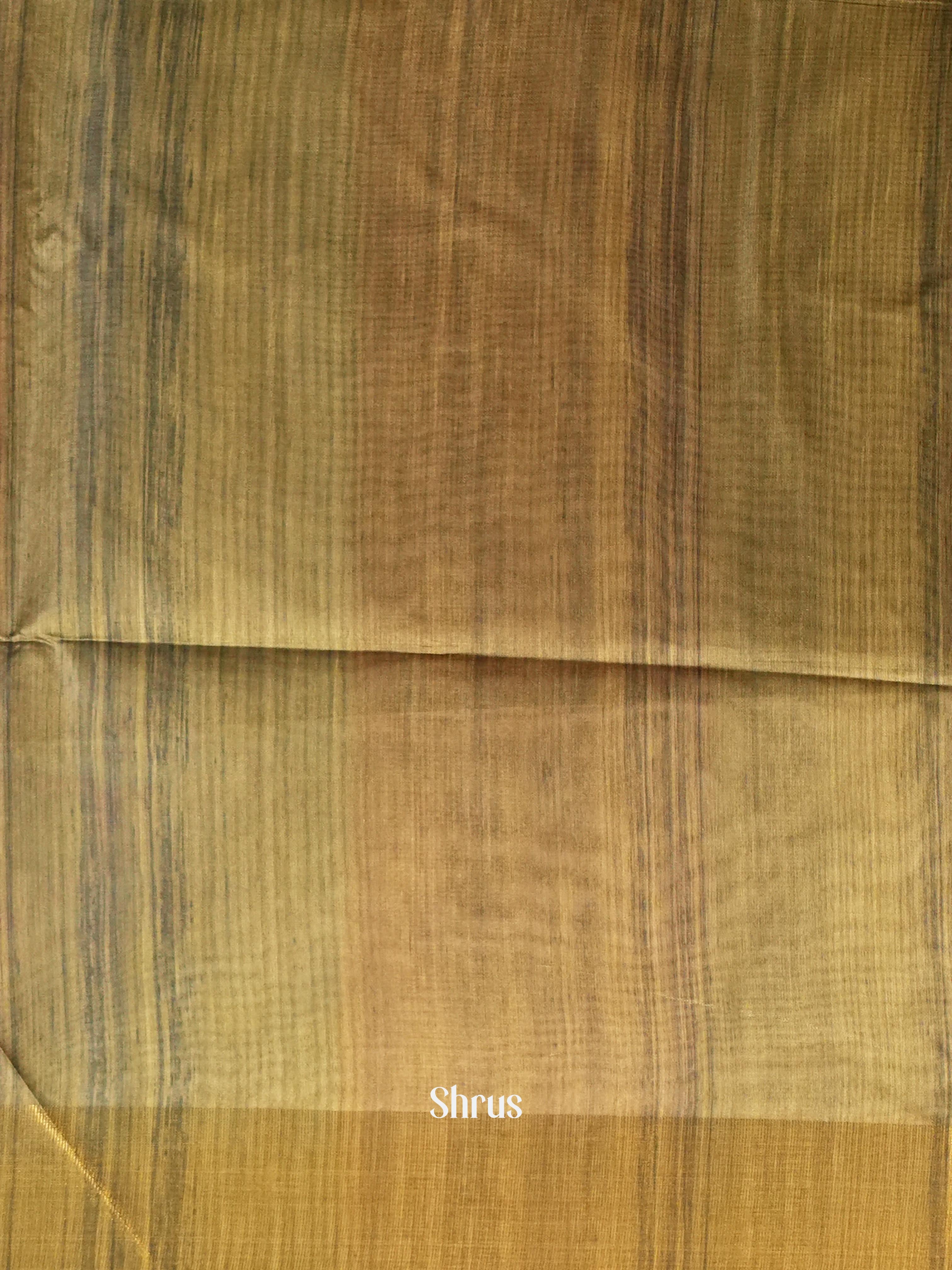 Peach & Green - Champa Semi tussar Saree