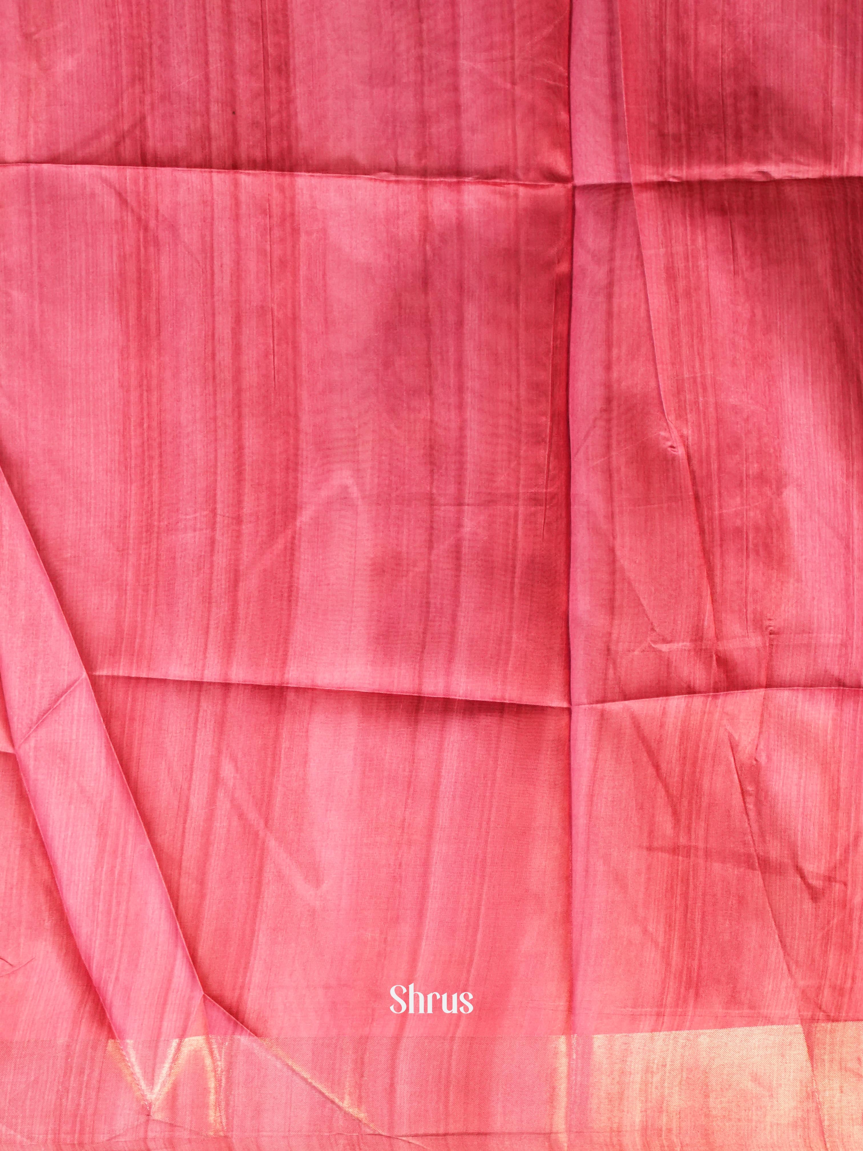 Purple & Red - Champa Semi tussar Saree