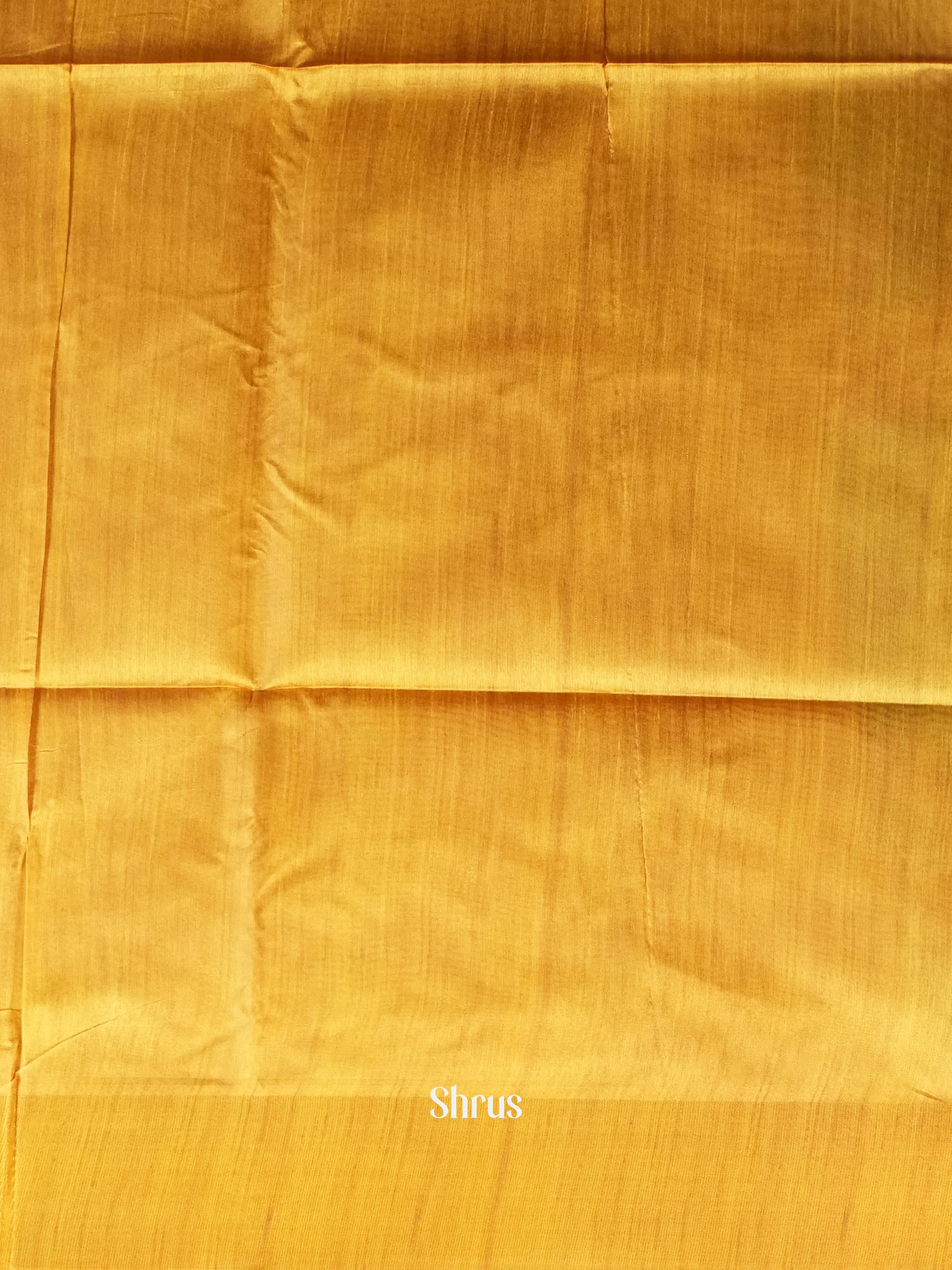 Green & Mustard - Champa Semi tussar Saree