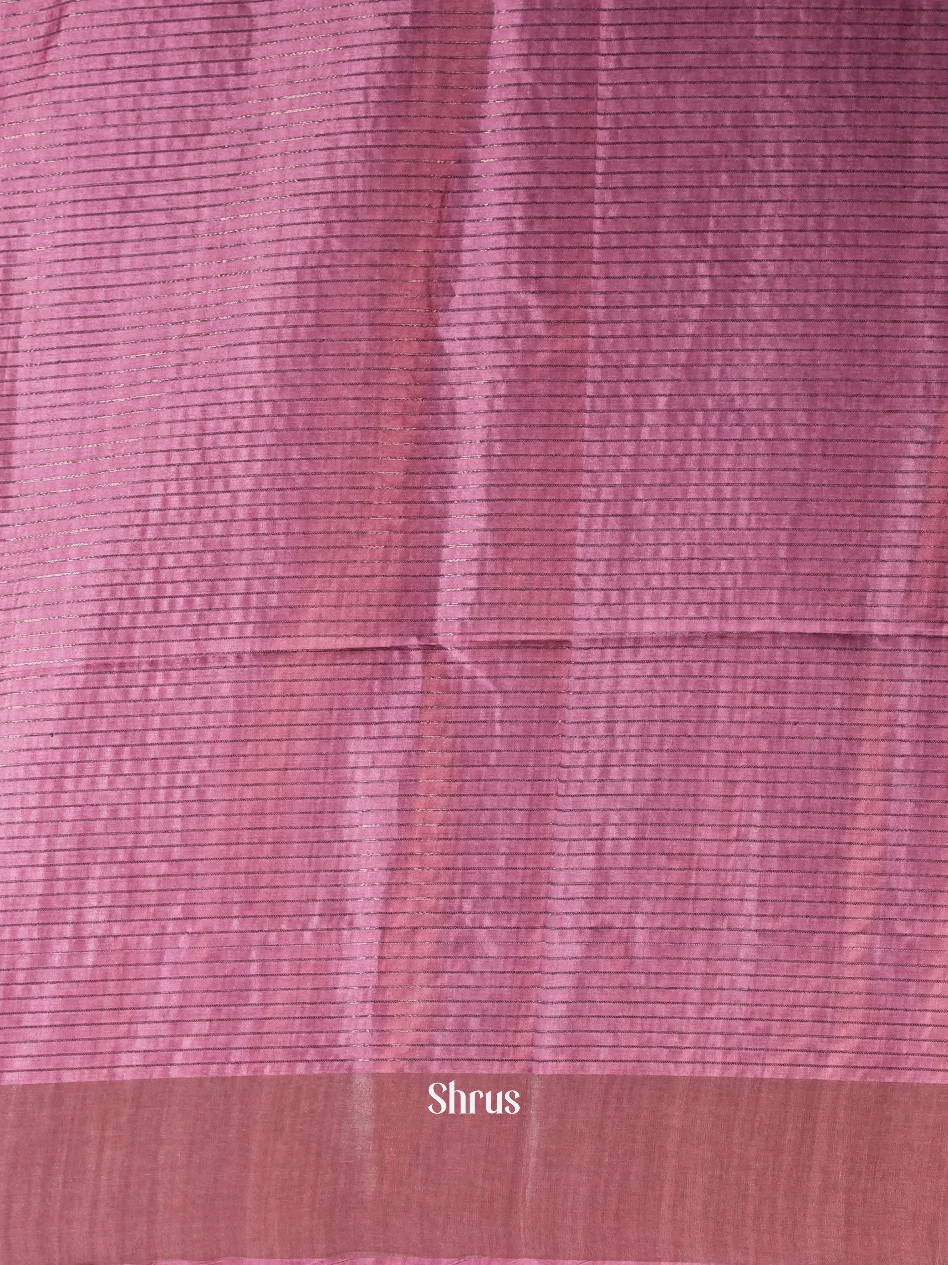 Grey & Purple - Champa Semi tussar Saree