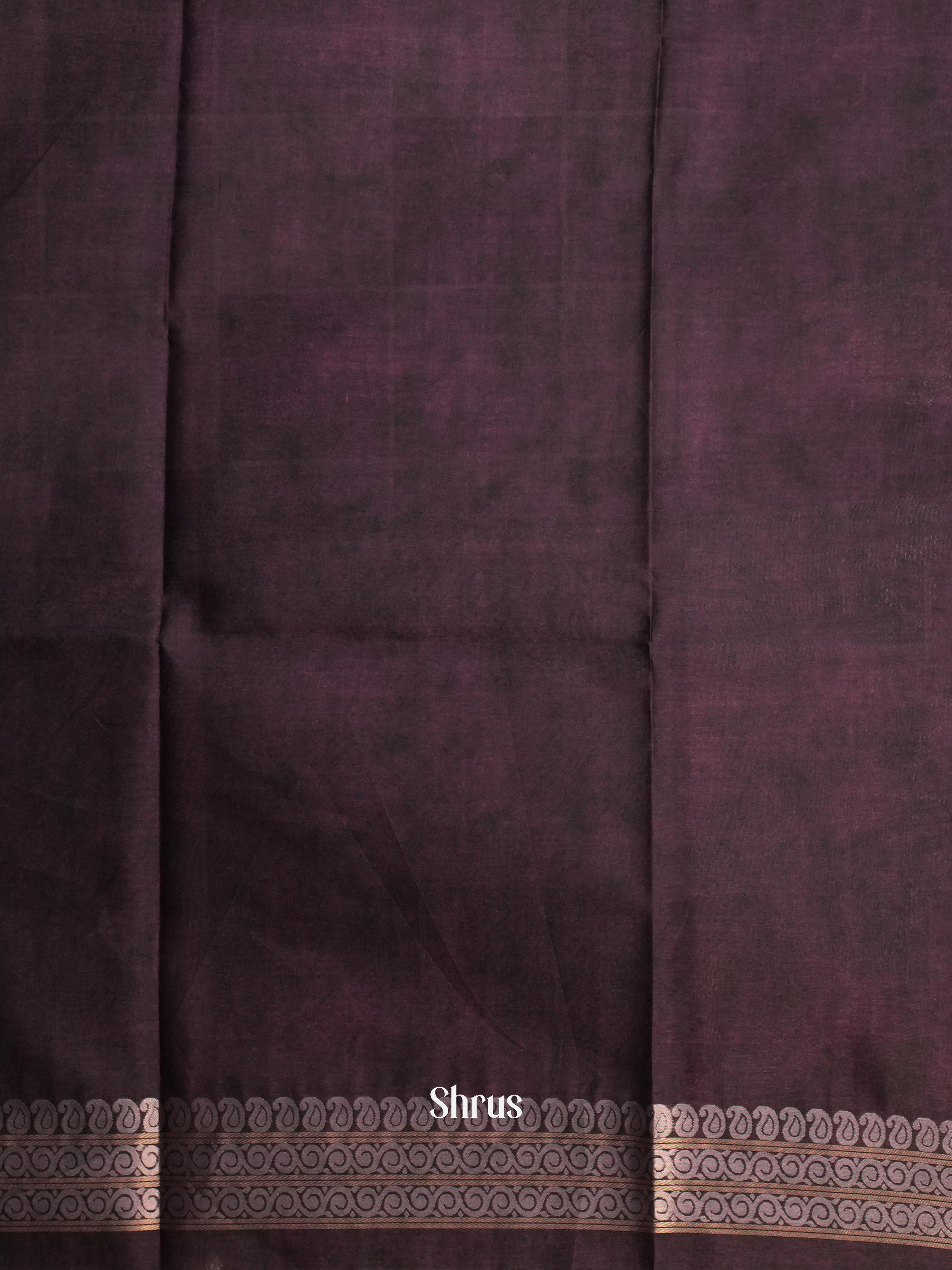 Purple & Brown - Champa Semi tussar Saree