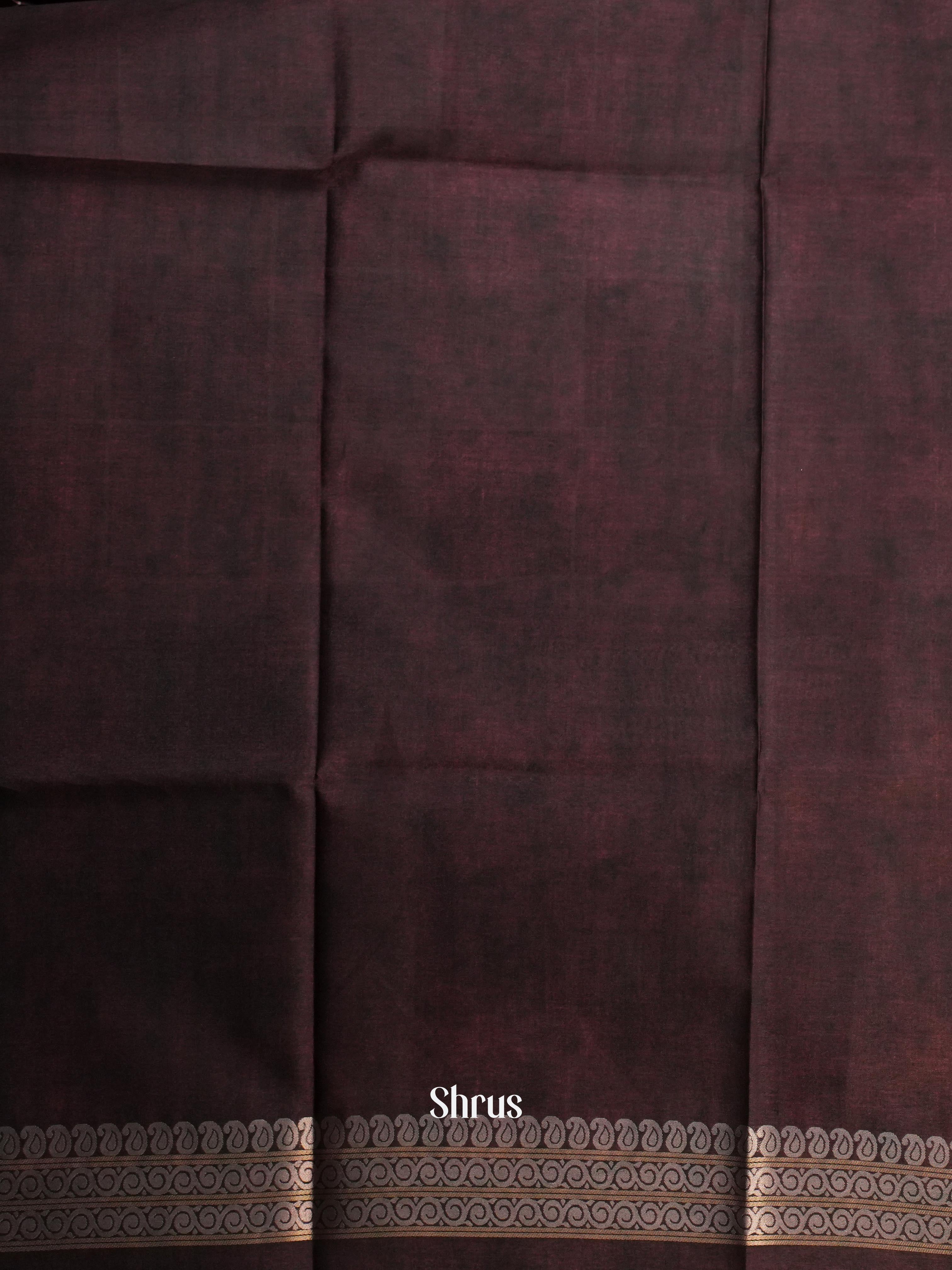 Purple & Brown - Champa Semi tussar Saree