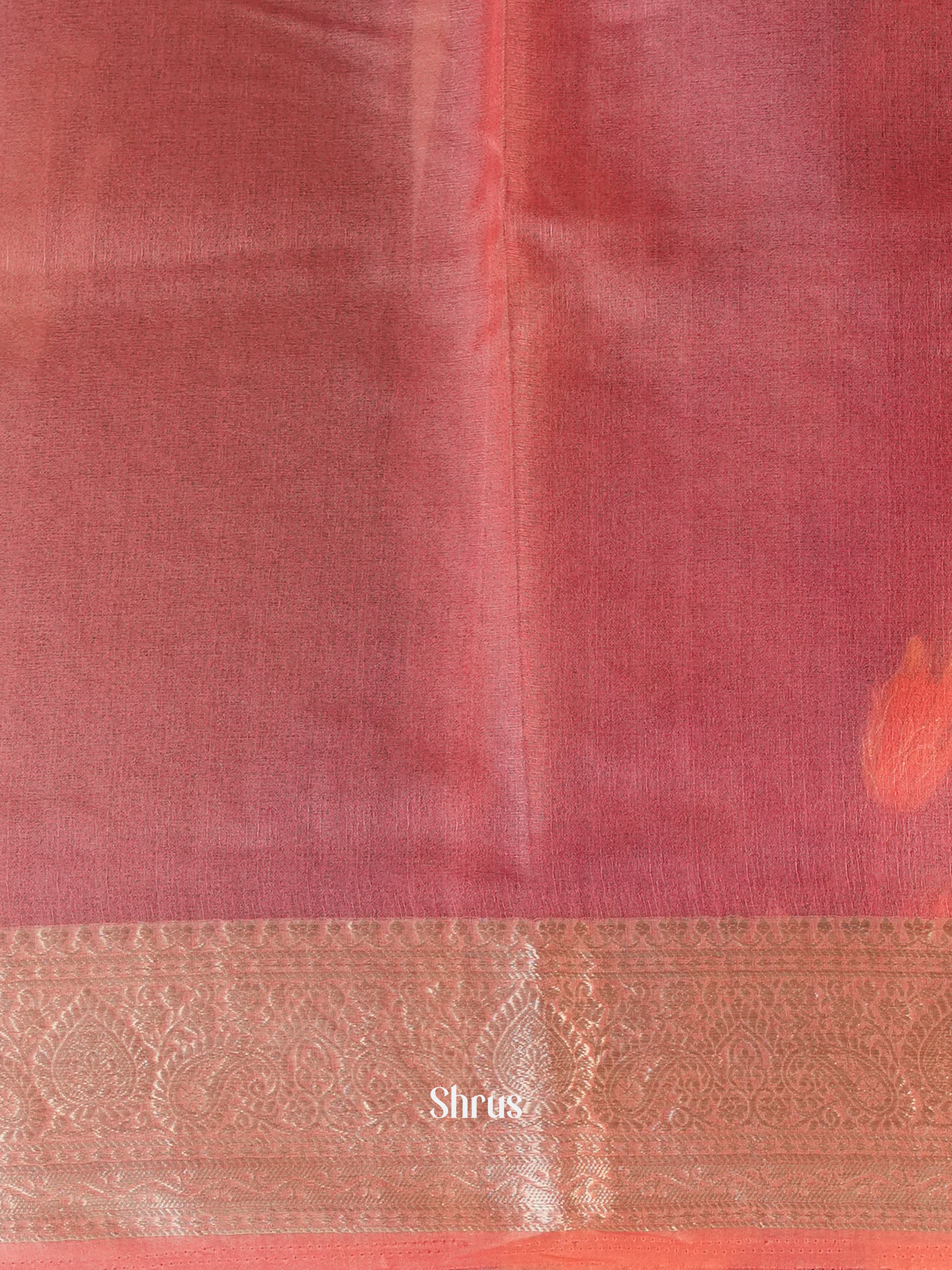 Pink - Semi Georgette Saree