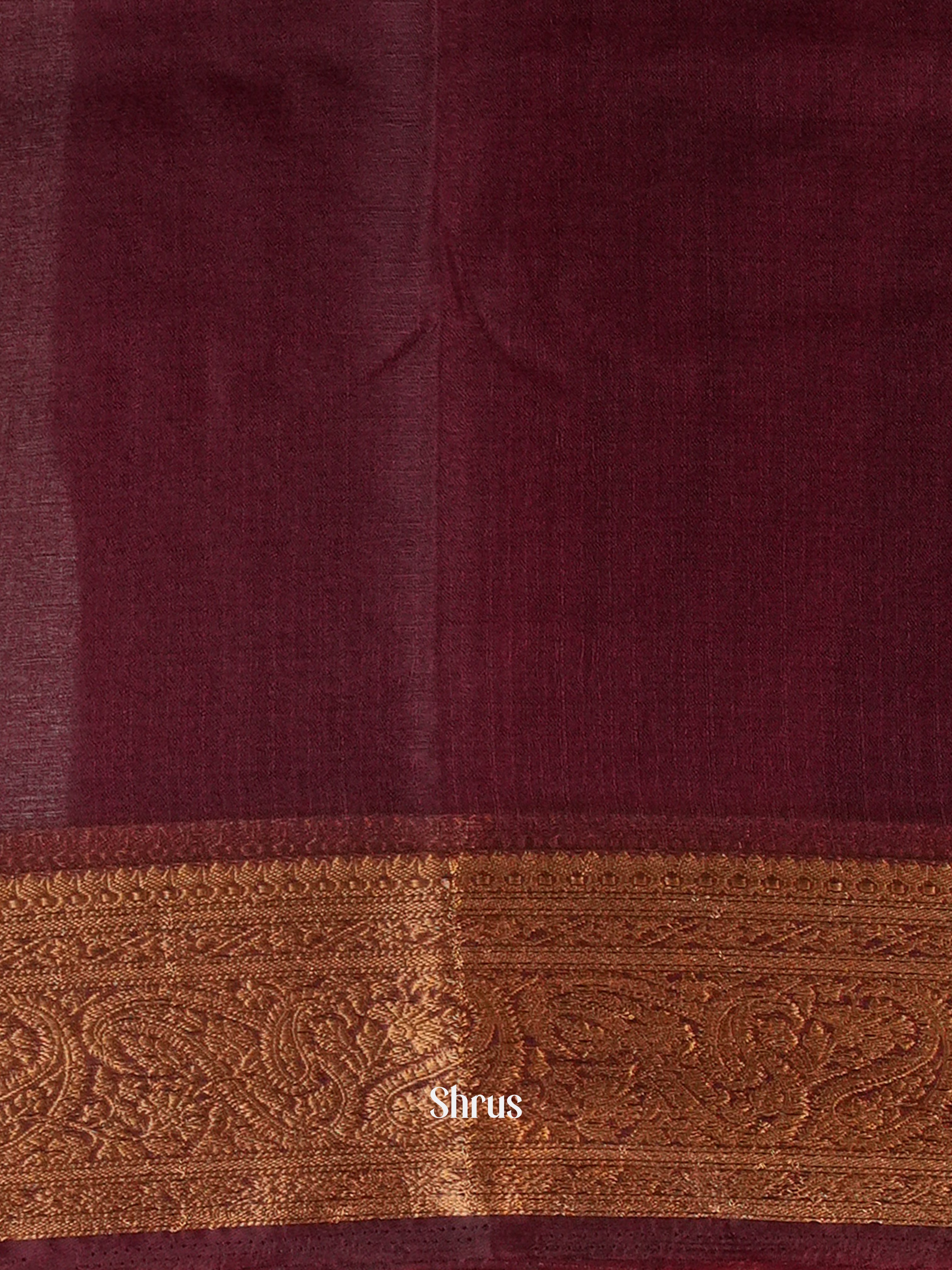 Brown - Semi Georgette Saree