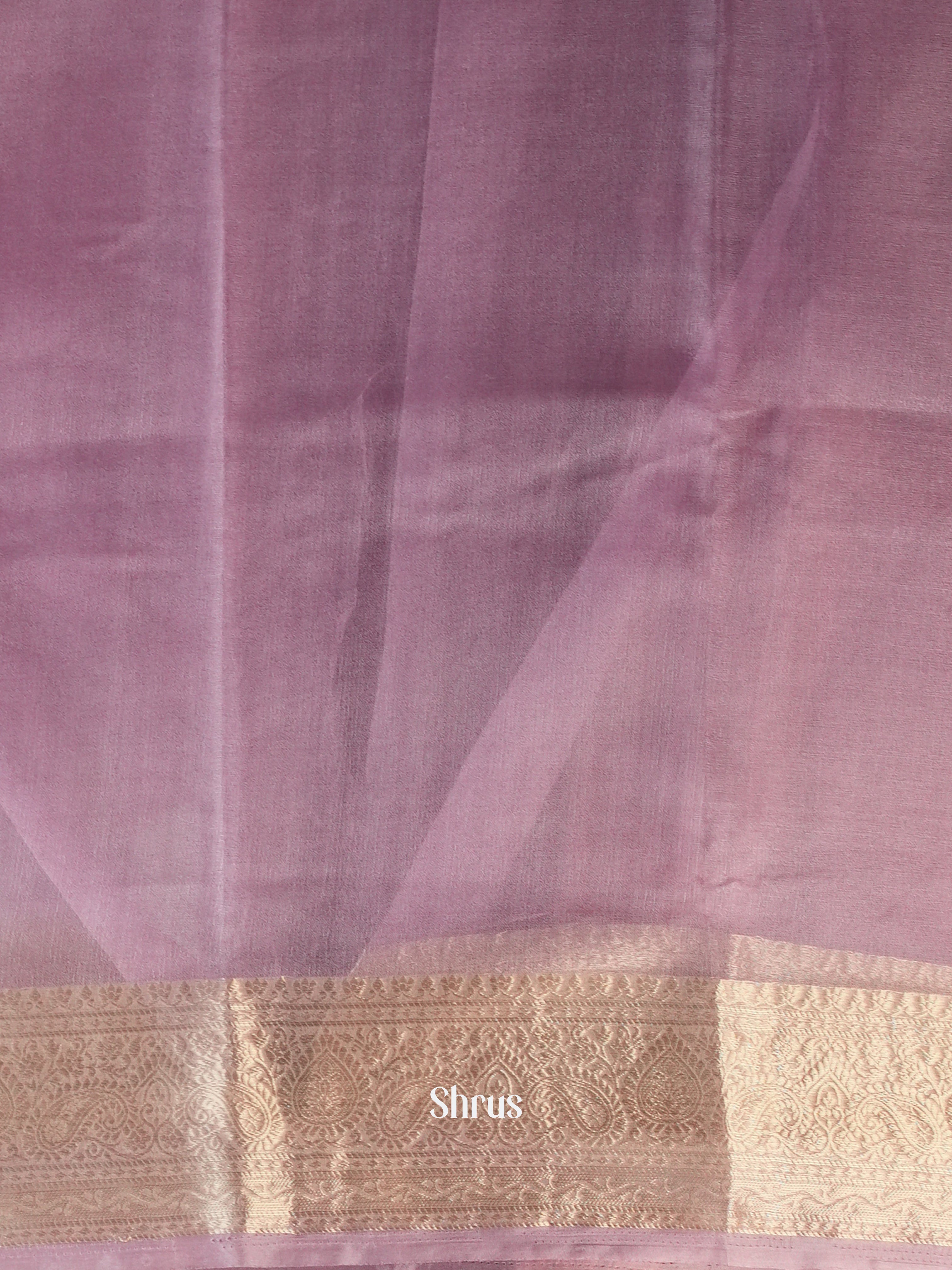 Purple - Semi Georgette Saree