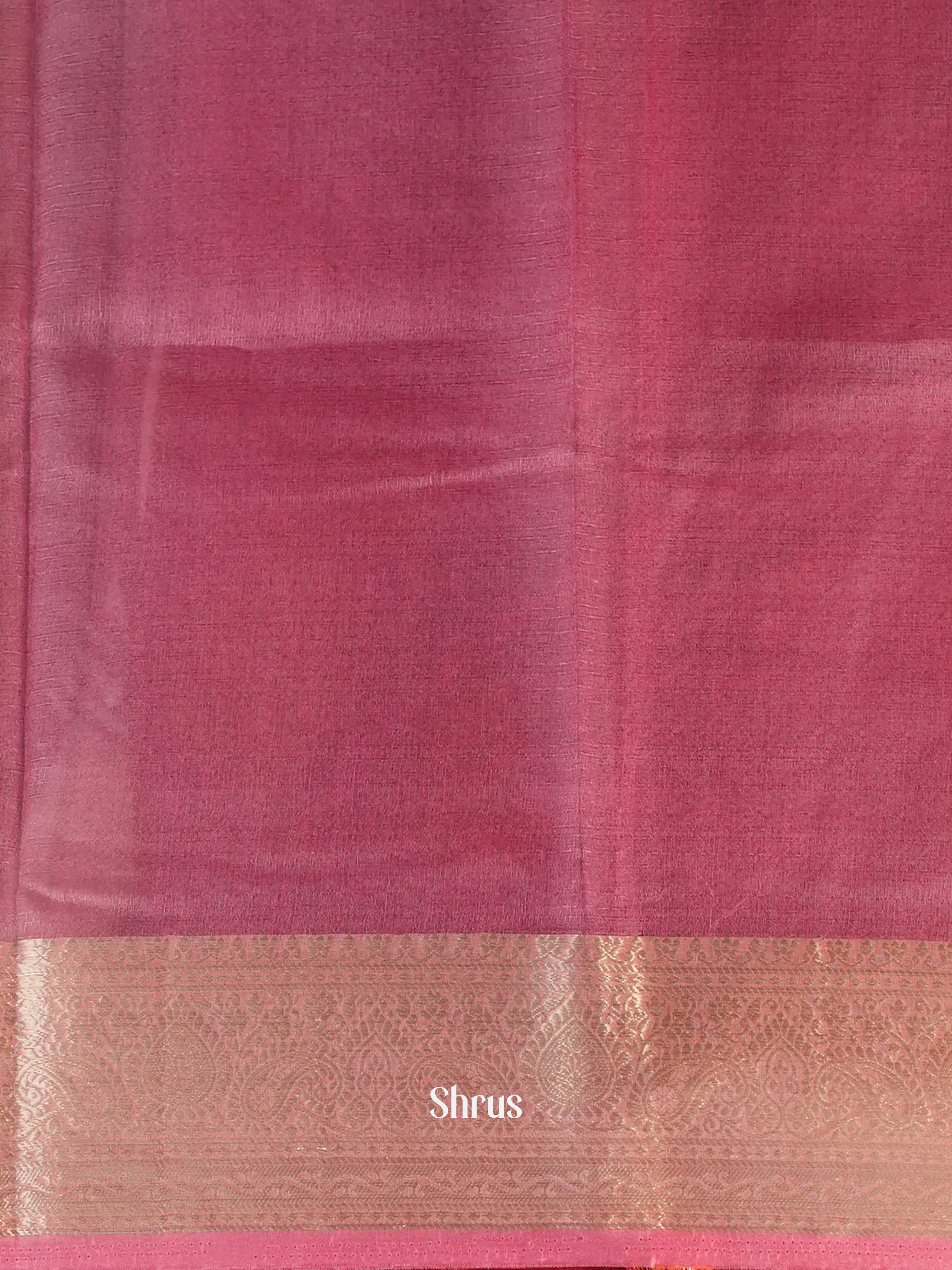 pink - Semi Georgette Saree