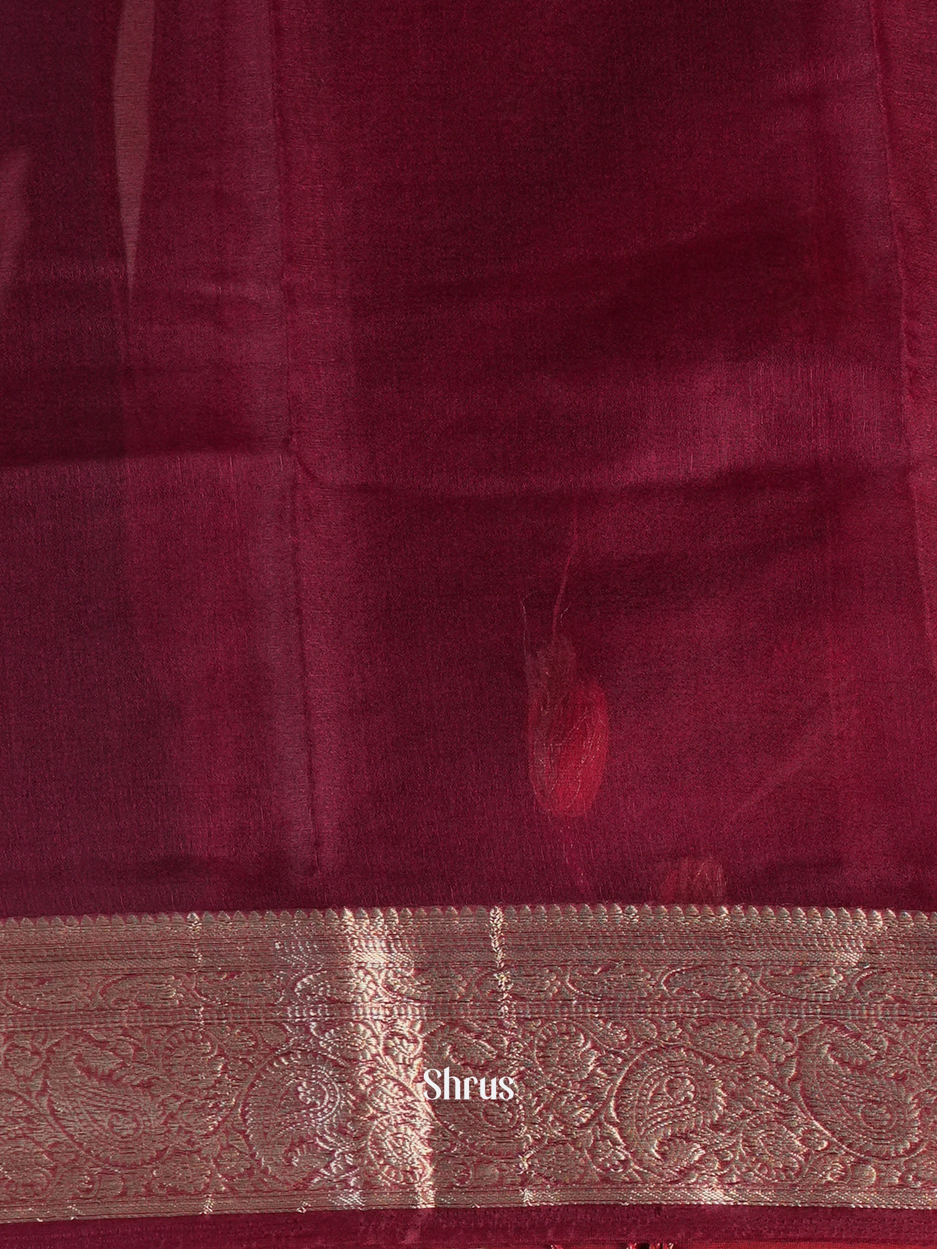 Wine - Semi Georgette Saree