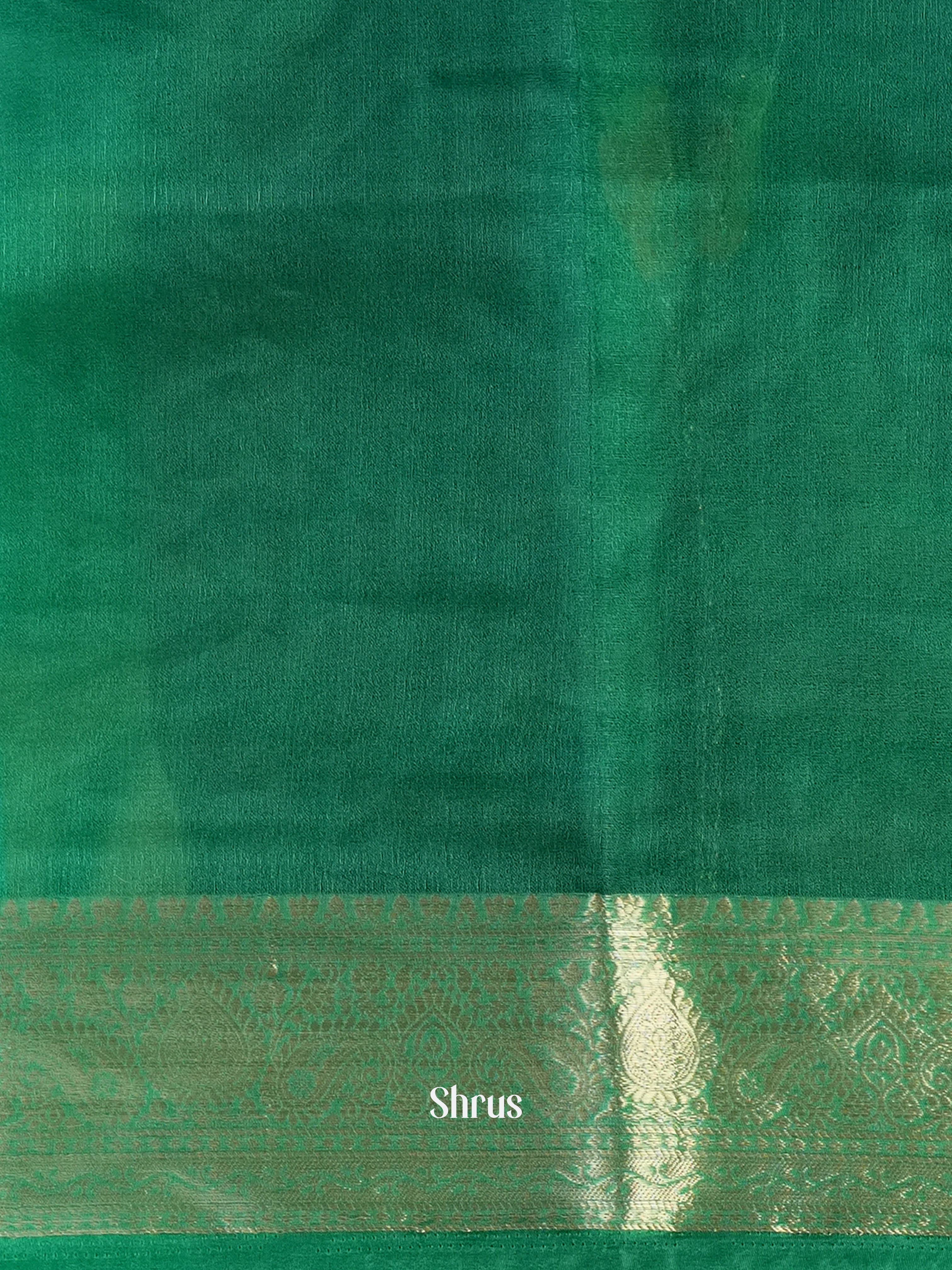 Green - Semi Georgette Saree