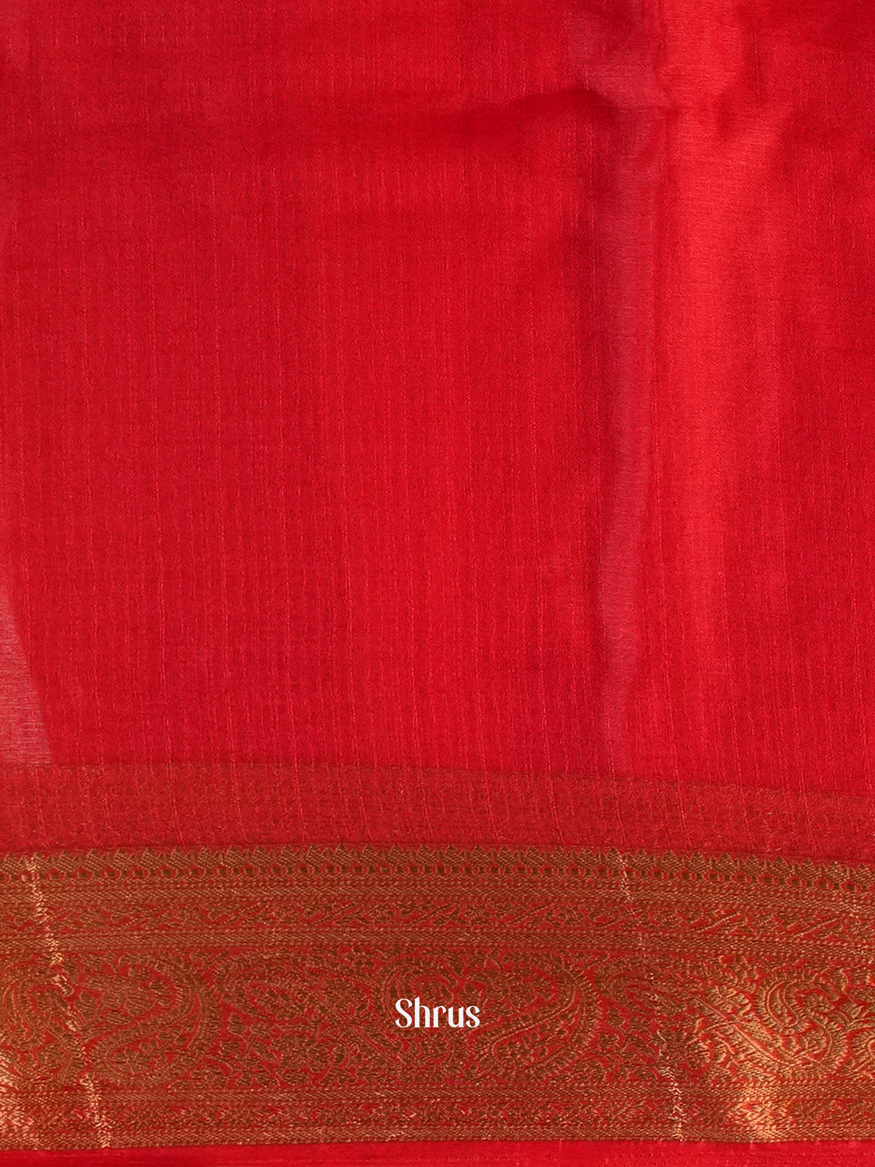 Red- Semi Georgette Saree