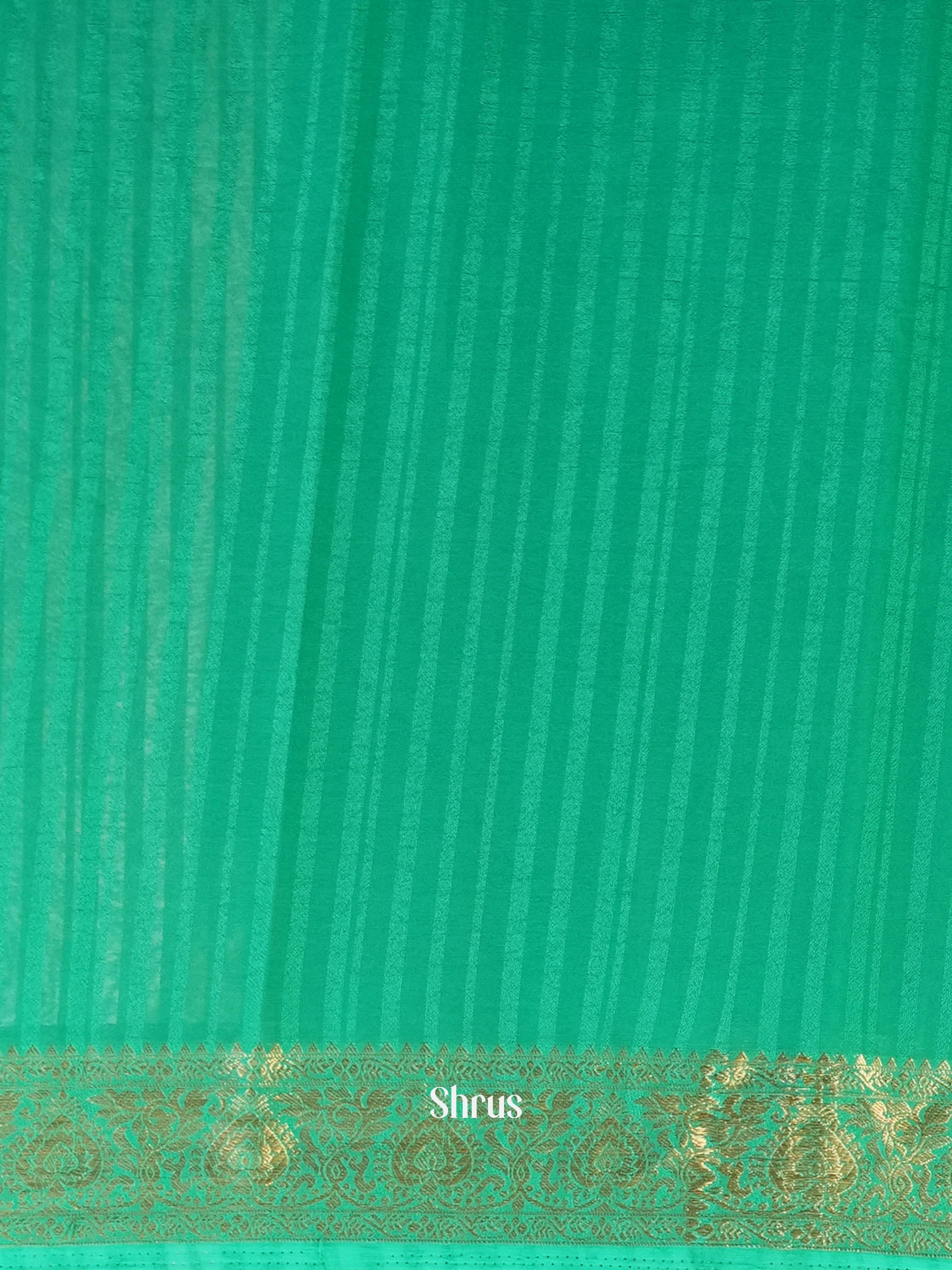 Green - Semi Mysoresilk Saree