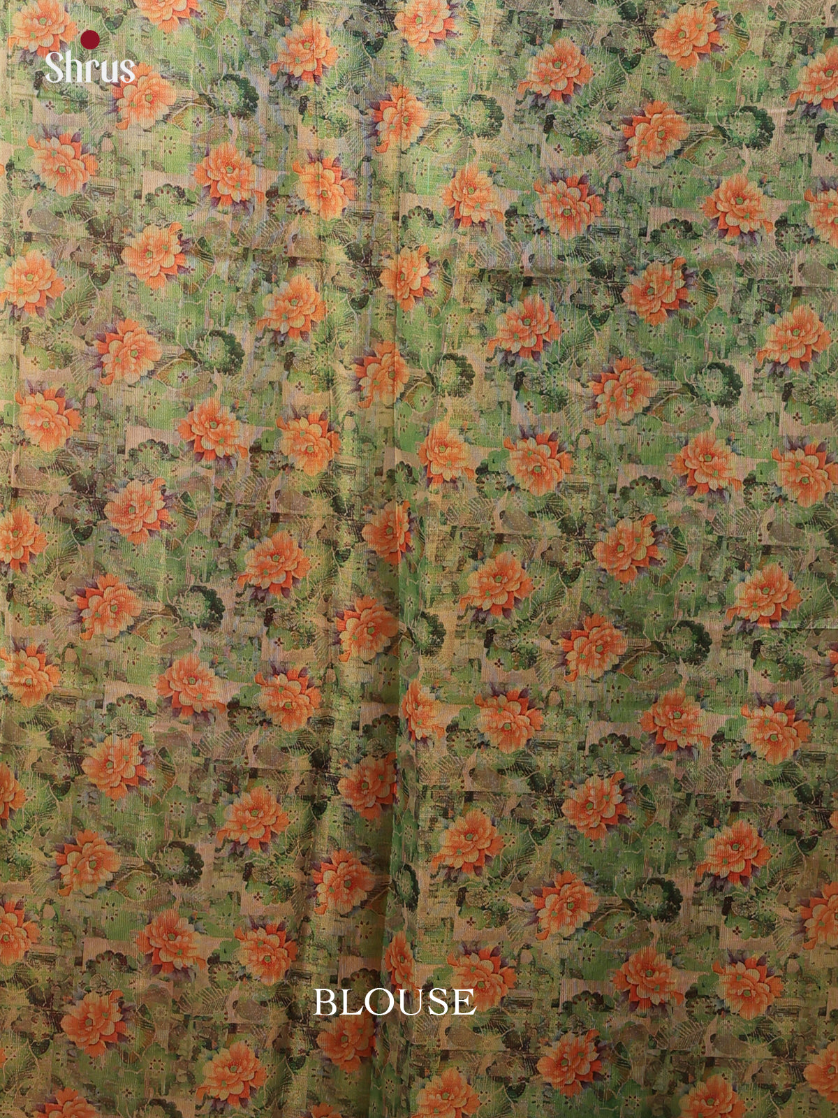 Gold & Orange - Semi Jute Saree - Shop on Shrus.com