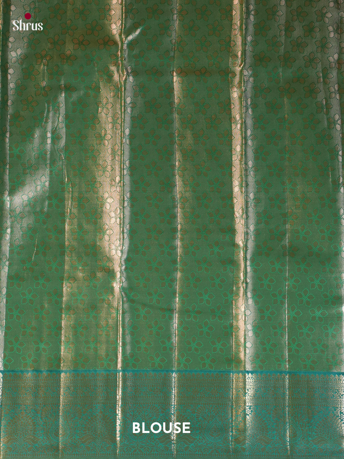 Purple & Green - Kanchipuram-halfpure Saree