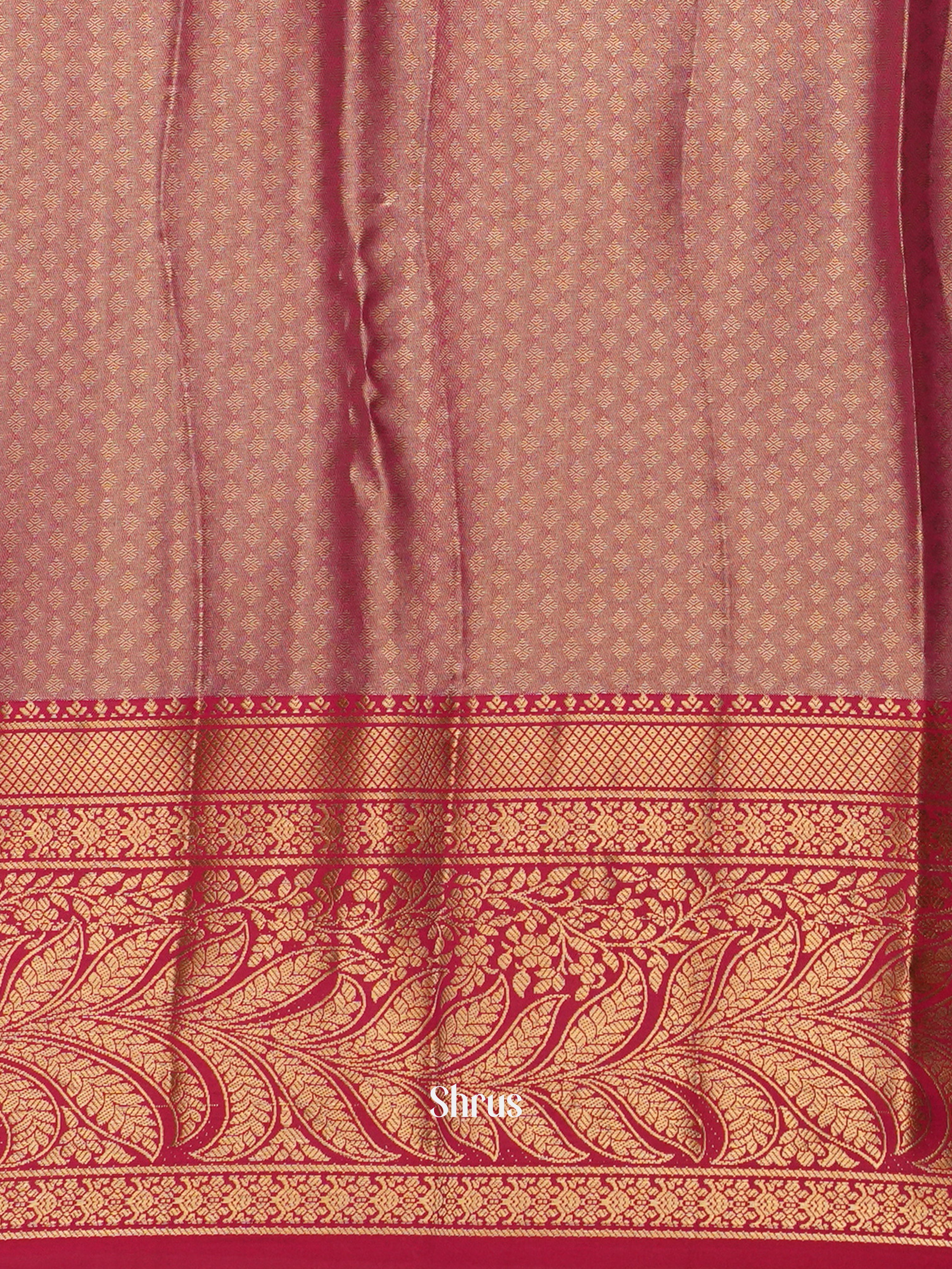 Green & Pink- Kanchipuram-halfpure Saree