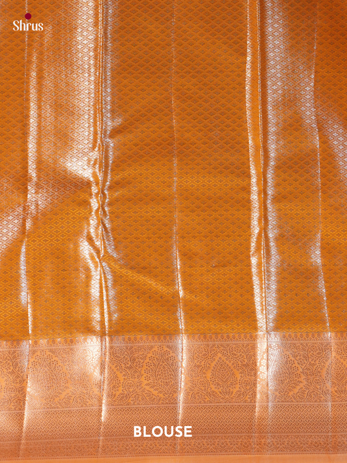 Purple & Orange - Kanchipuram-halfpure Saree