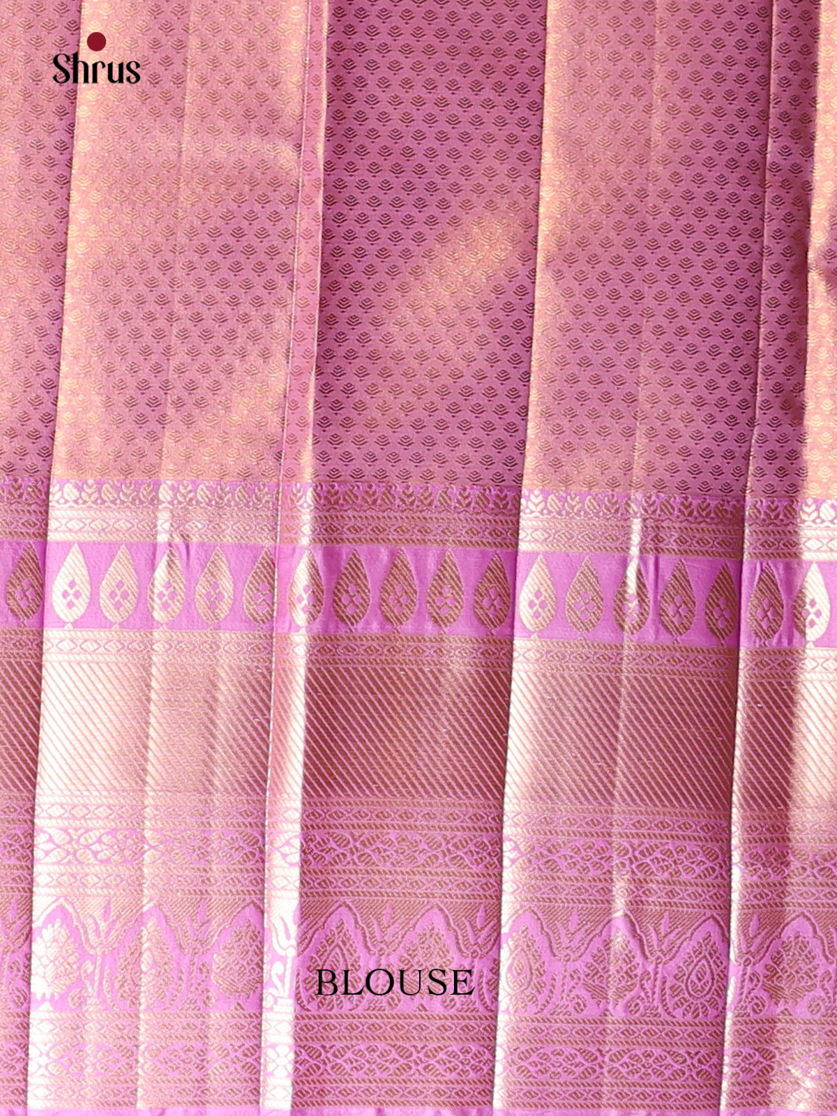 Blue & Pink - Kanchipuram-halfpure Saree