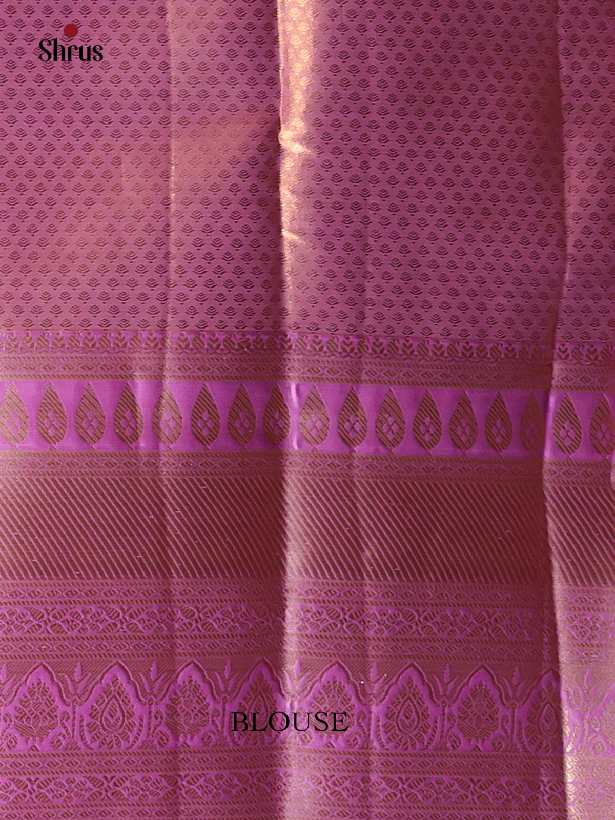 Gold & Purple - Kanchipuram-halfpure Saree