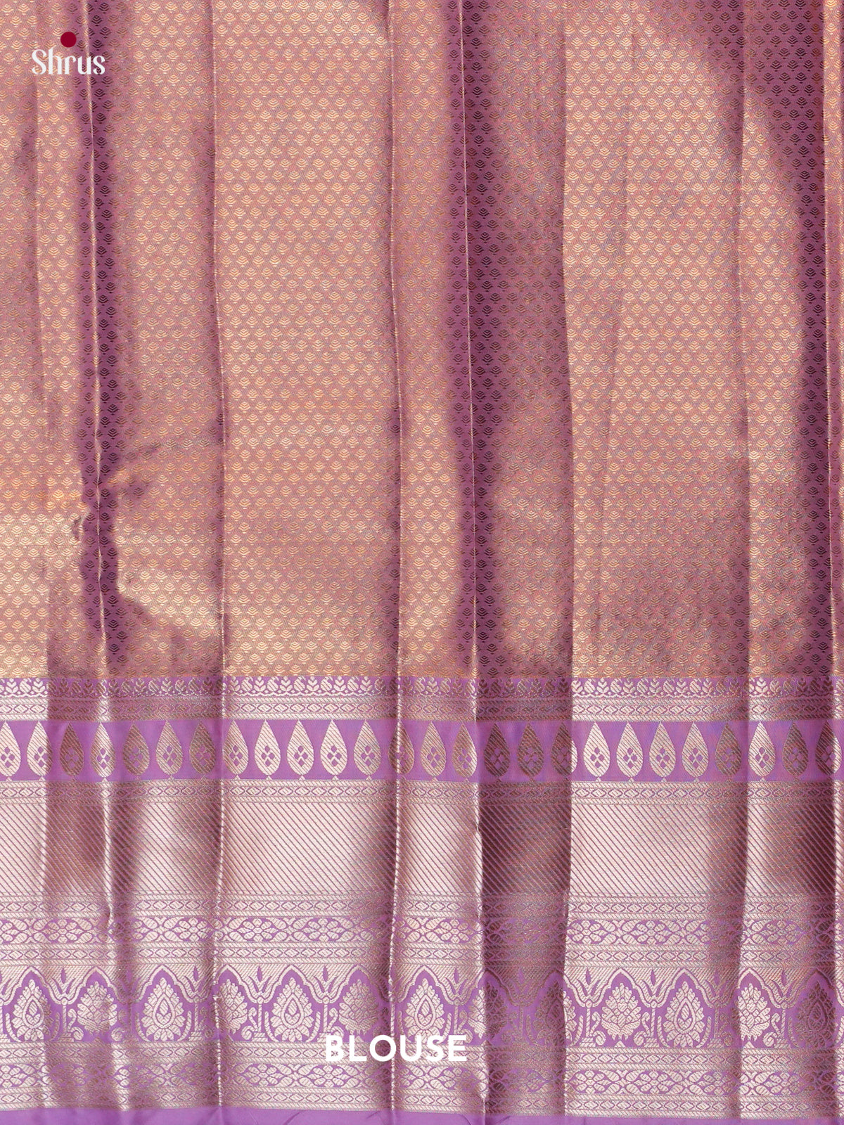 Orange & Purple - Kanchipuram-halfpure Saree