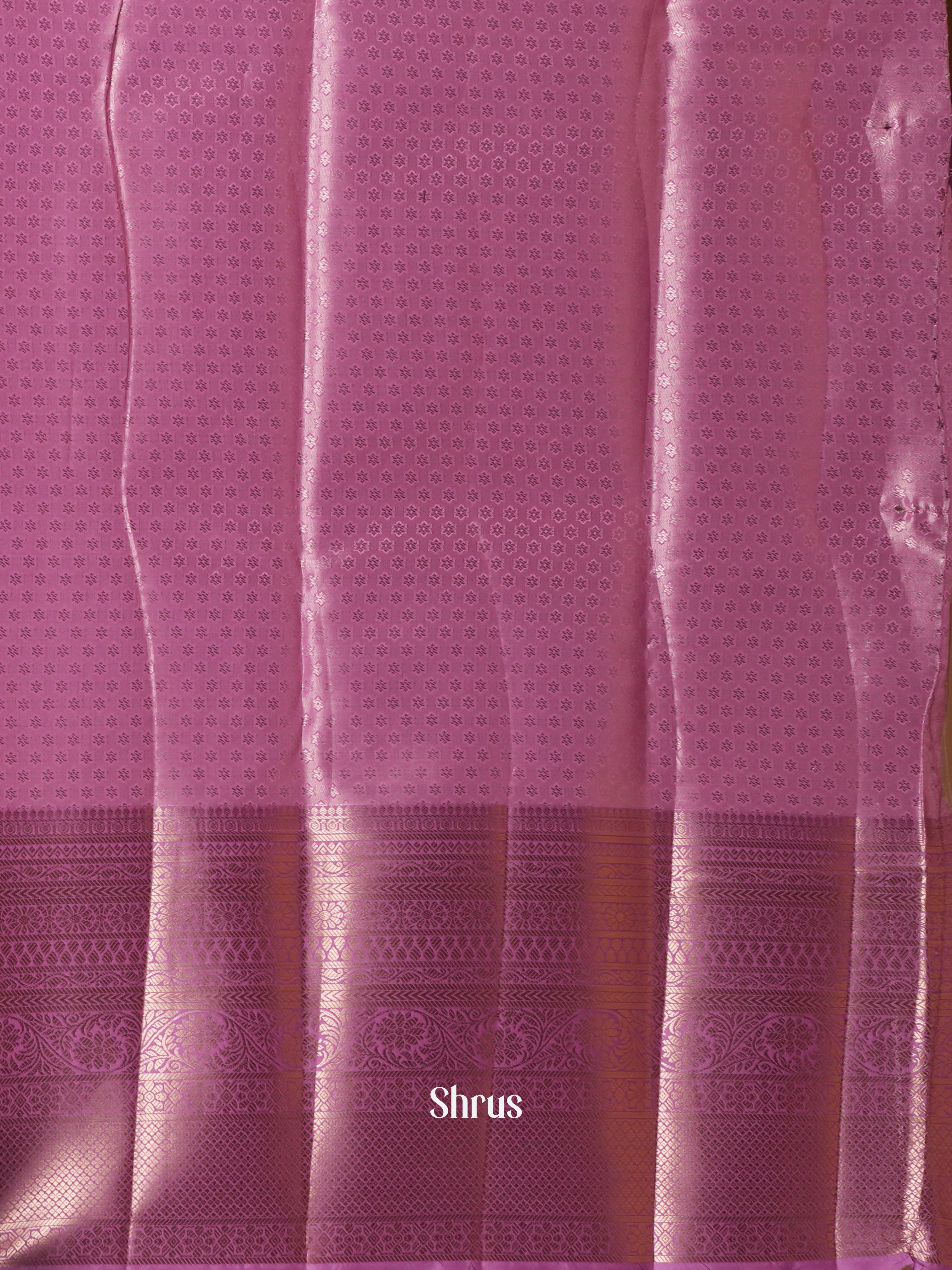 Green & Purple- Kanchipuram-halfpure Saree