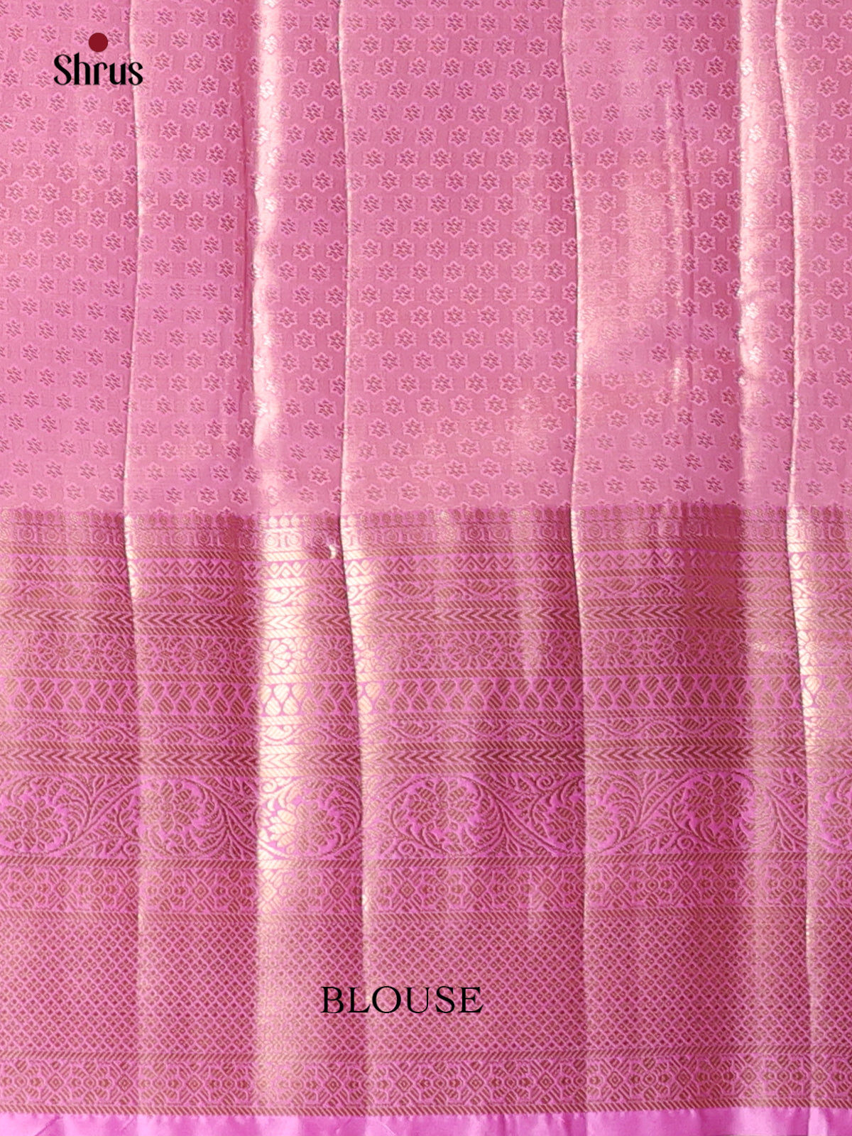 Golden & Pink - Kanchipuram-halfpure Saree