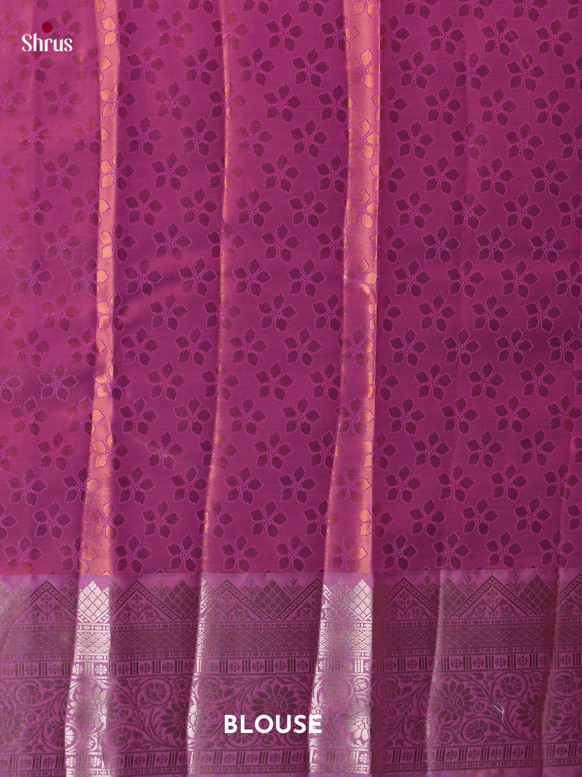 Blue & Purple - Kanchipuram-halfpure Saree