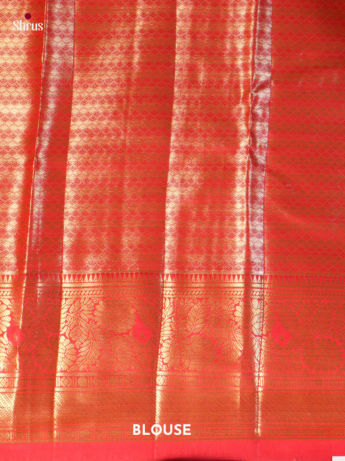 Green & Red- Kanchipuram-halfpure Saree