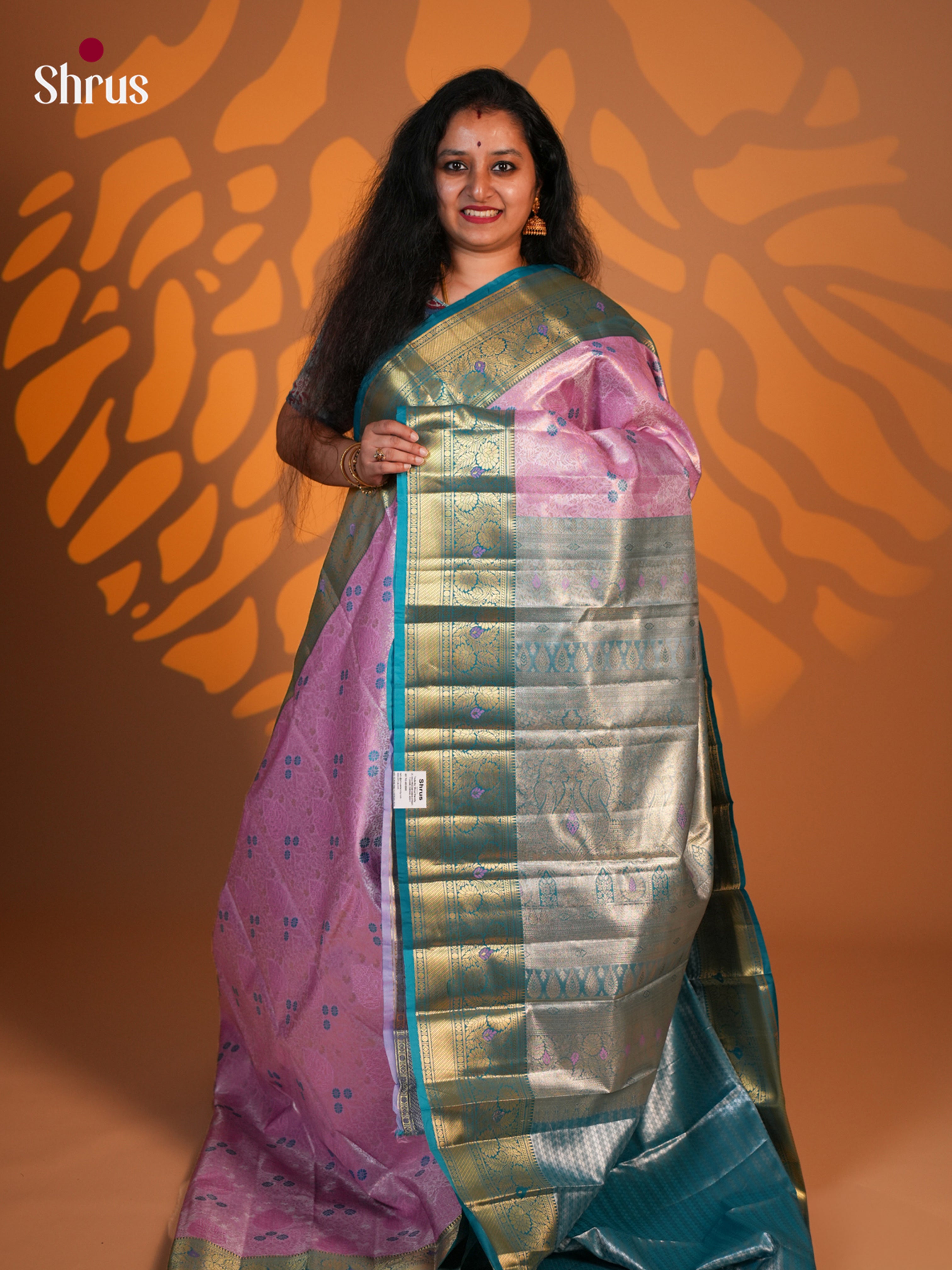 CIS18184 - Kanchipuram-halfpure Saree