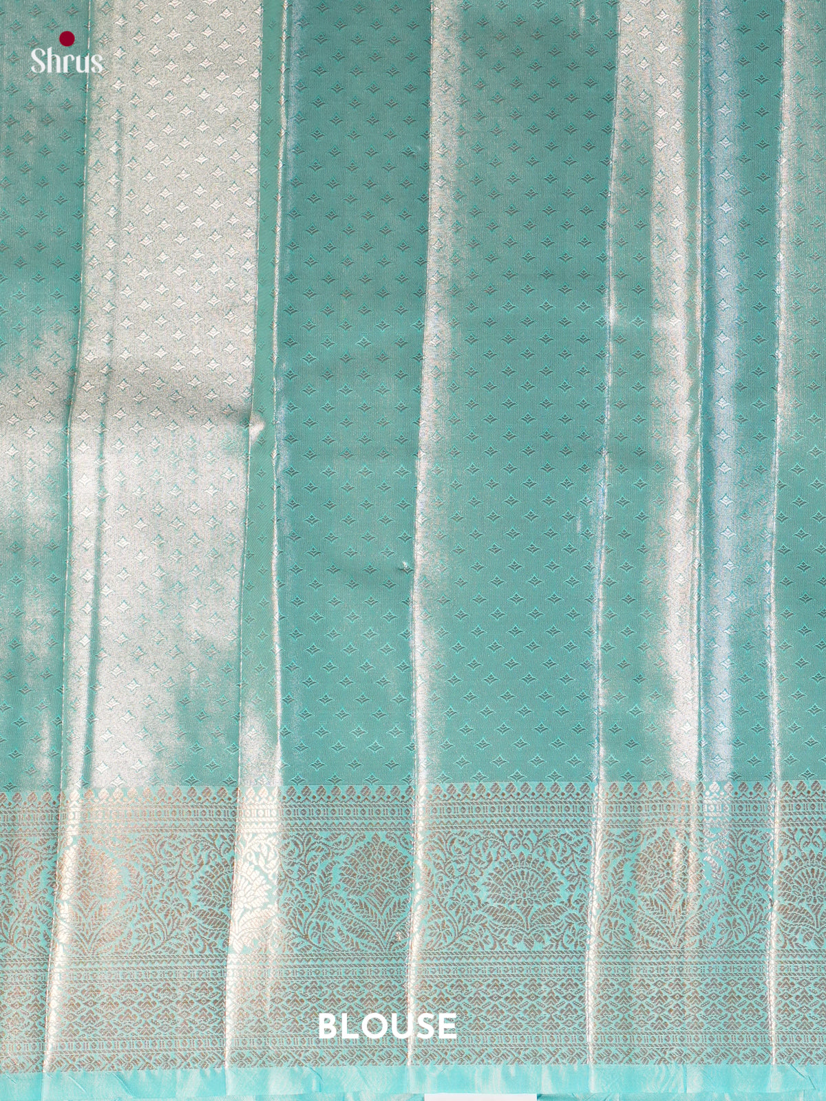 Pink & Teal - Kanchipuram-halfpure Saree