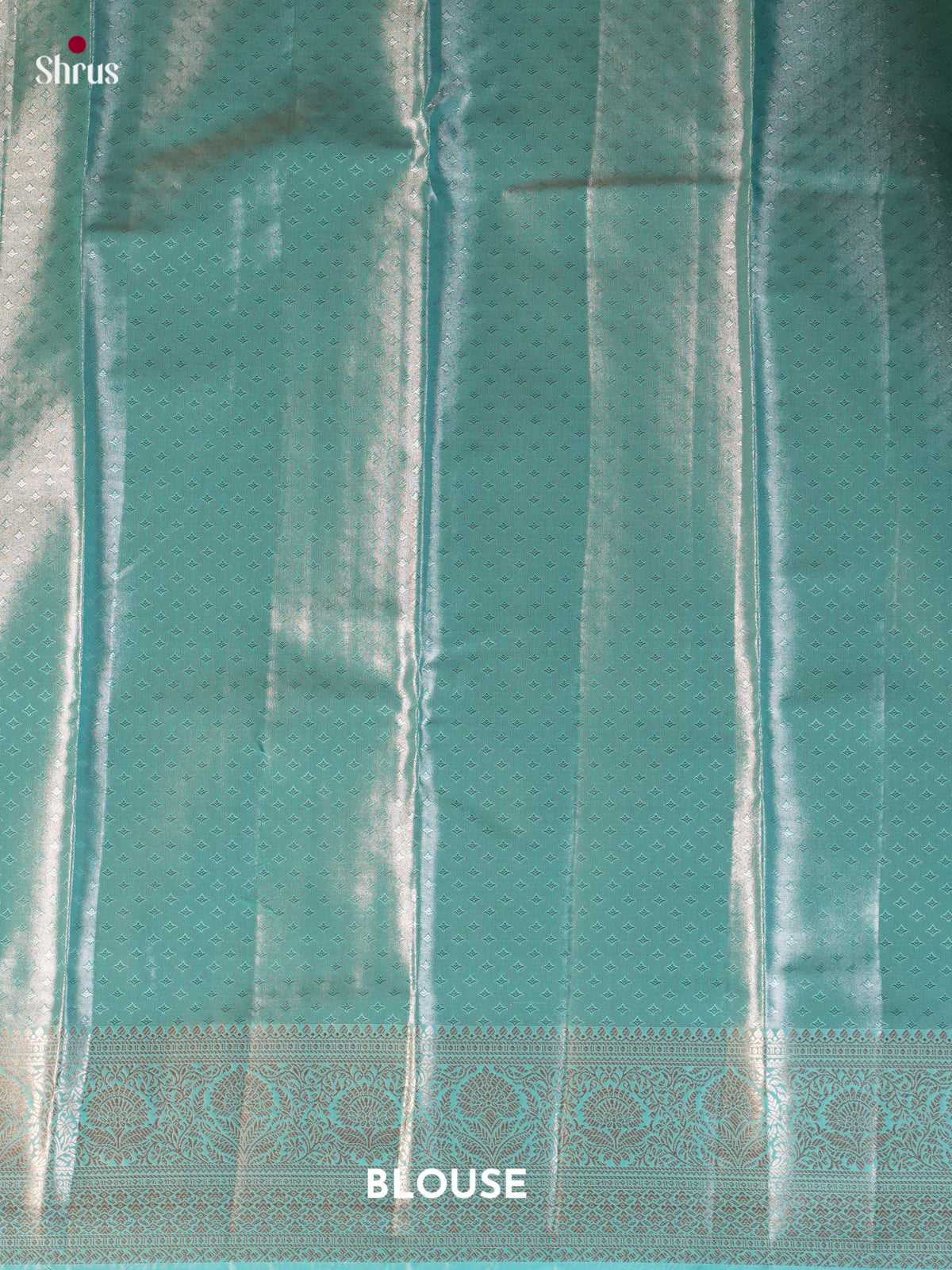 Purple & Teal - Kanchipuram-halfpure Saree