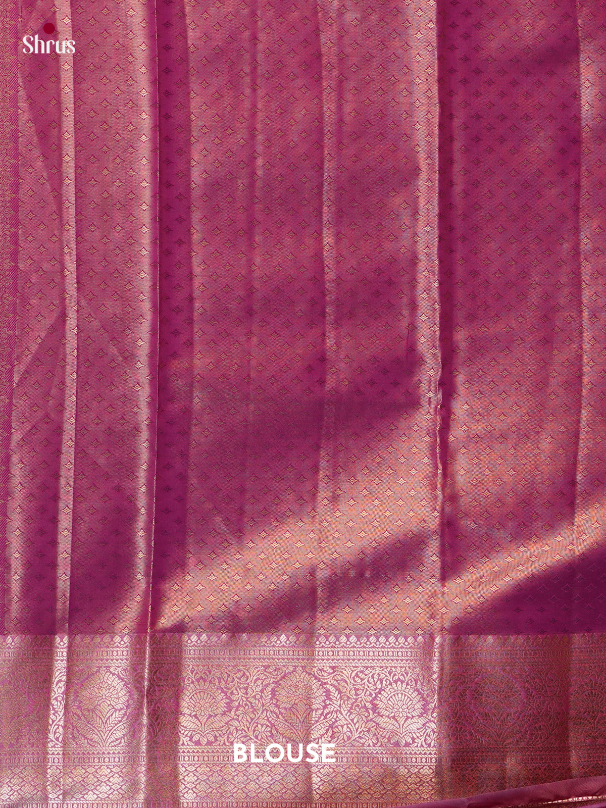 Orange & Pink - Kanchipuram-halfpure Saree