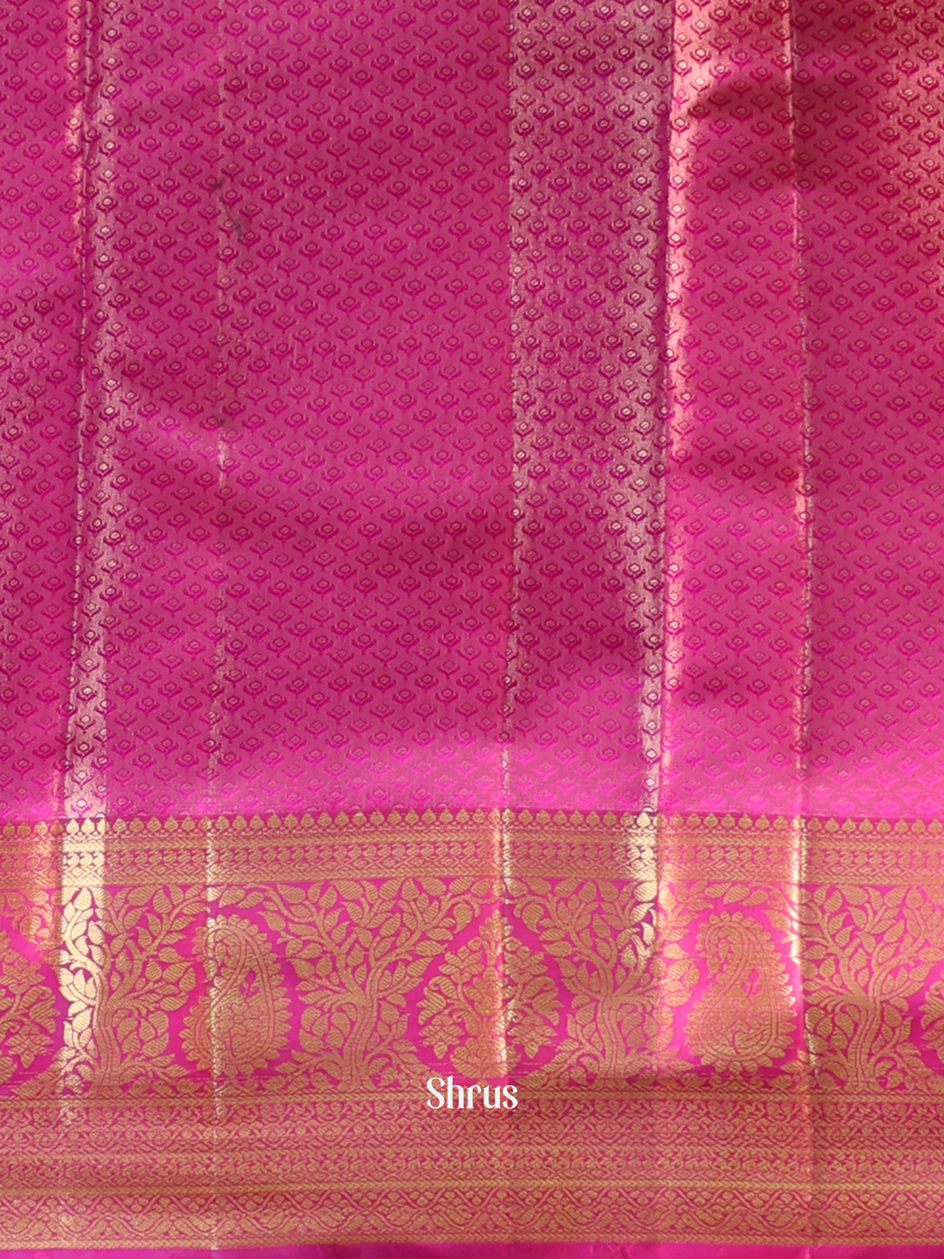 Pink - Kanchipuram-halfpure Saree