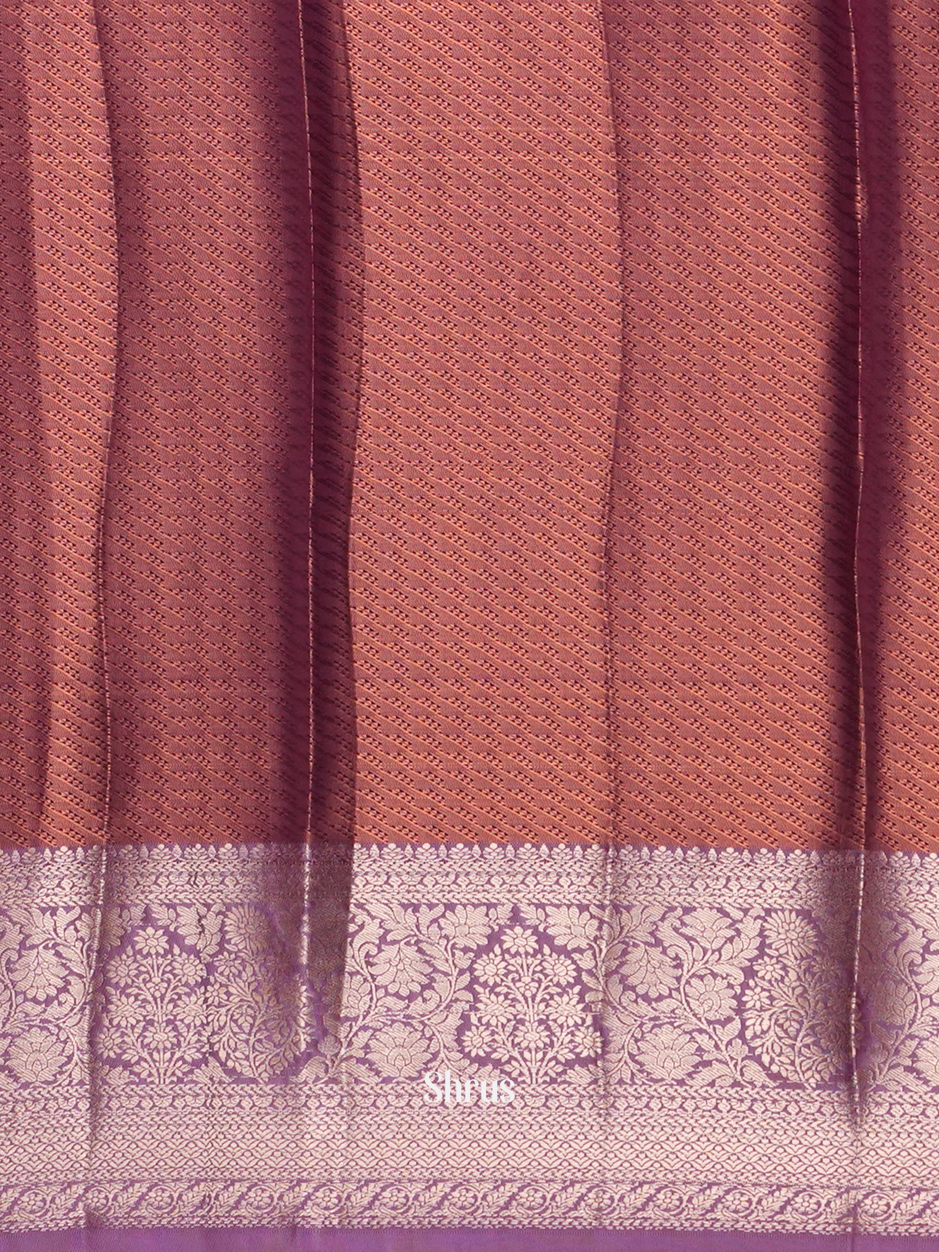 Green & Purple  - Kanchipuram-halfpure Saree