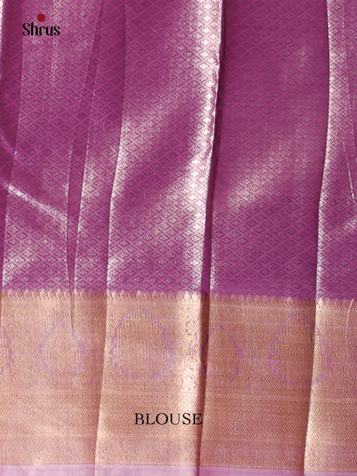 Blue & Lavender - Kanchipuram-halfpure Saree