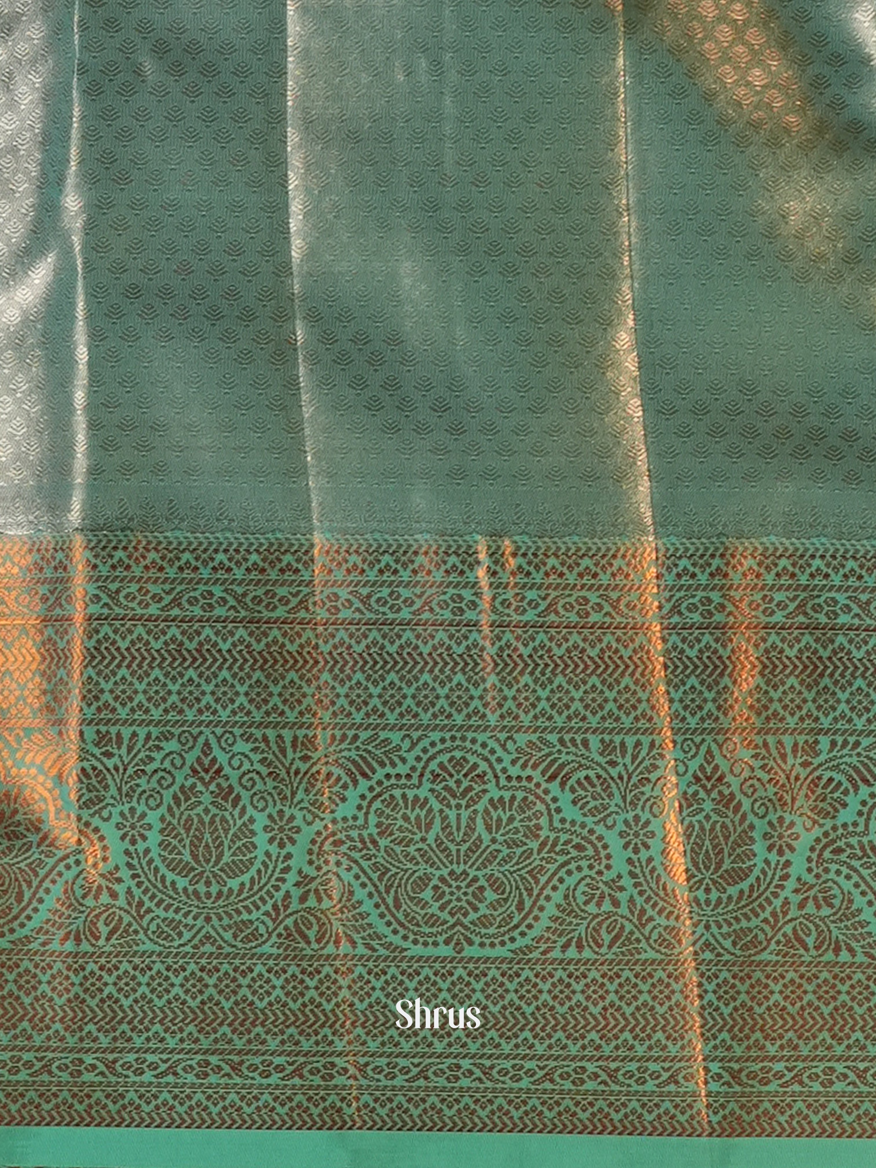 Onion Pink & Green- Kanchipuram-halfpure Saree