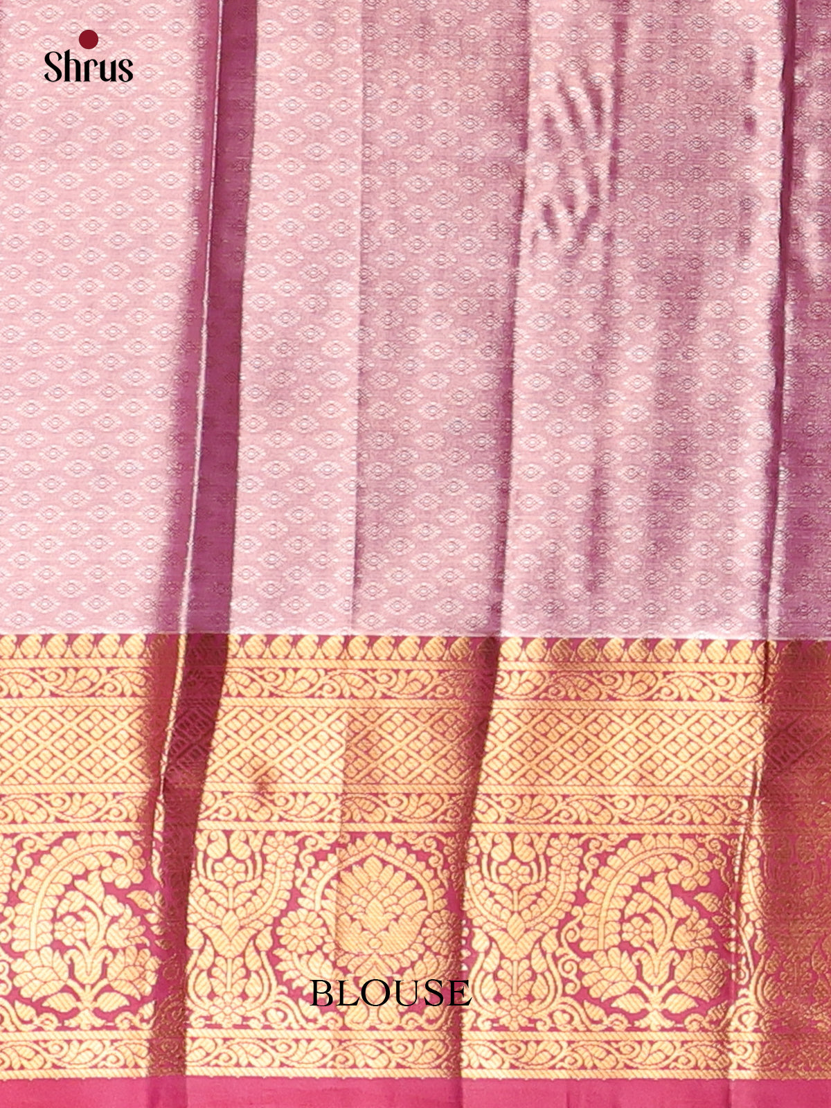 Blue & Maroon - Kanchipuram-halfpure Saree