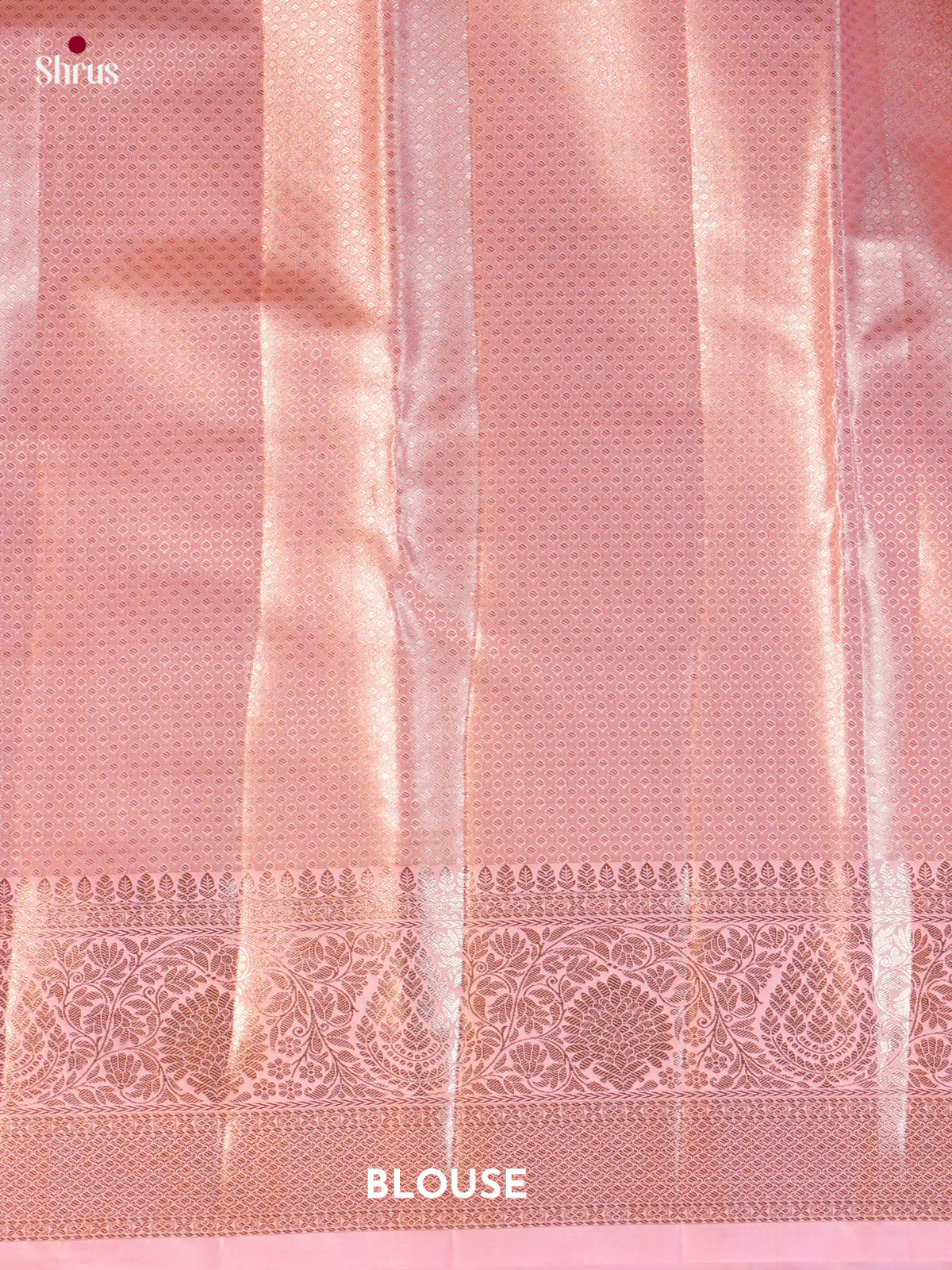 Pink - Kanchipuram-halfpure Saree