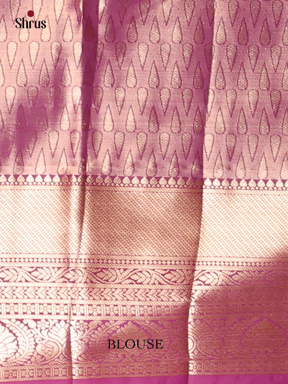 Golden & Maroon - Kanchipuram-halfpure Saree