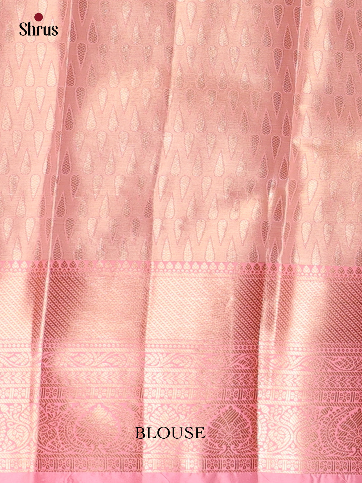 Mustard & Pink - Kanchipuram-halfpure Saree