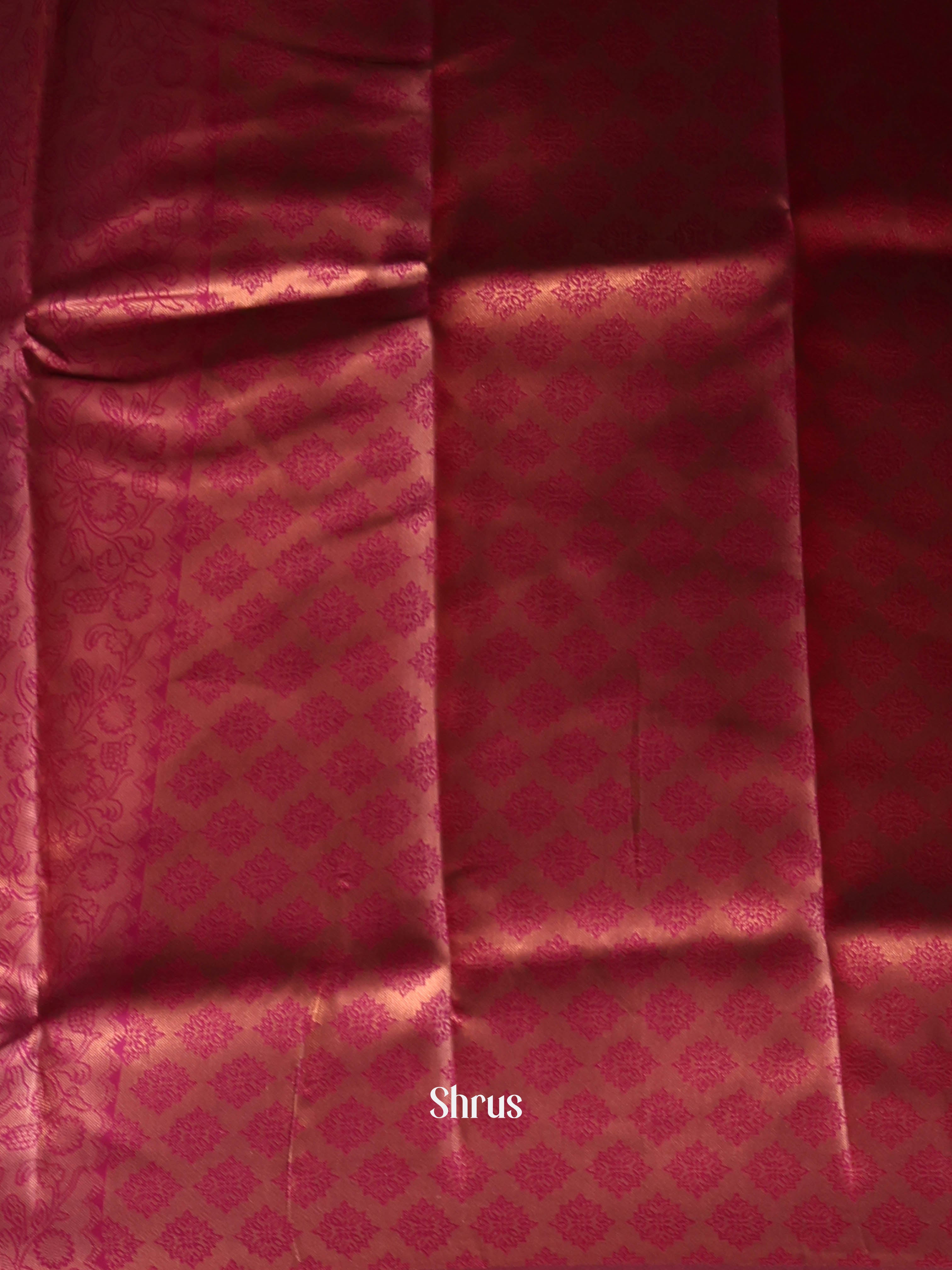 Dusty Brown & Maroon- Semi Arani Silk Saree