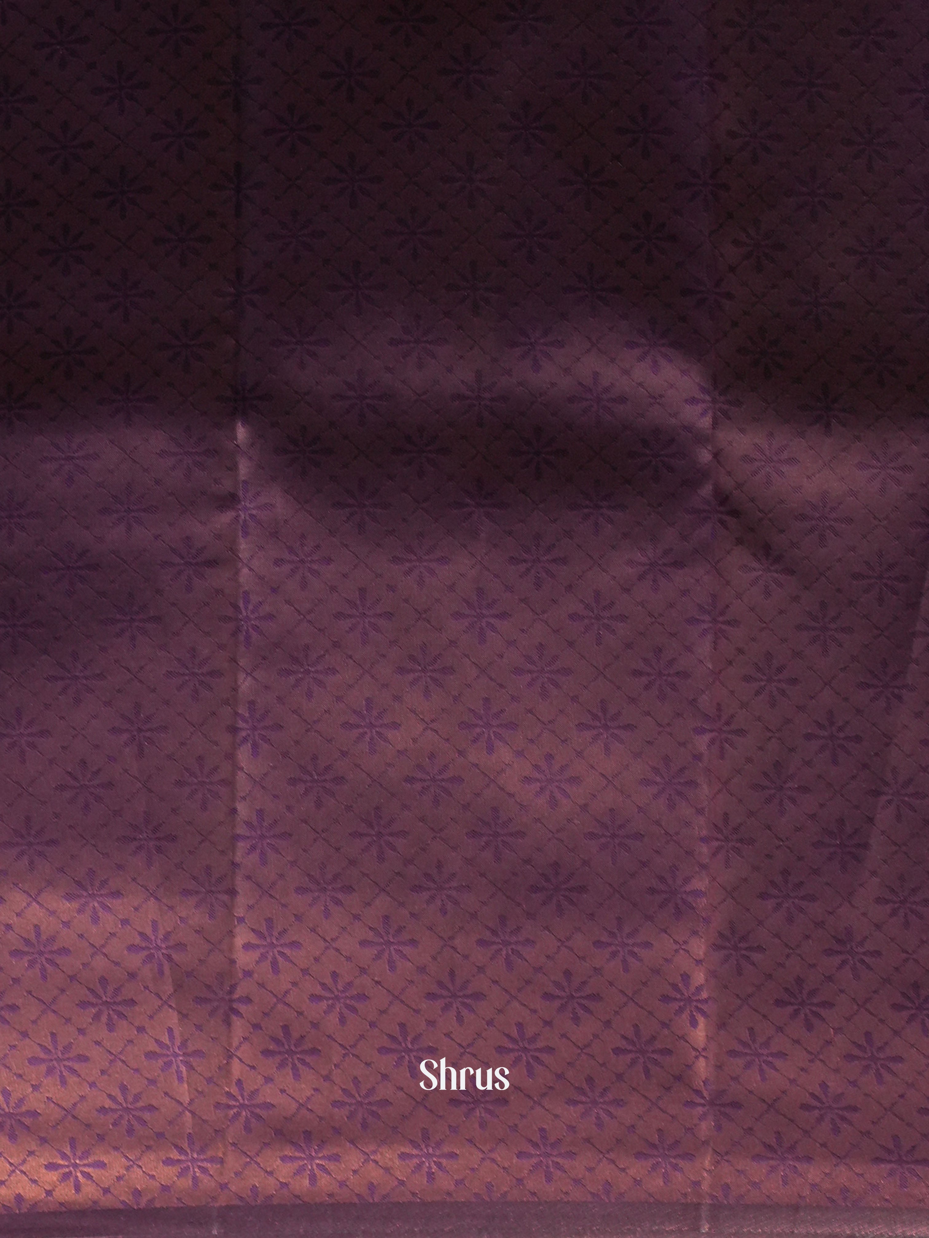 Grey  & Violet- Semi Arani Silk