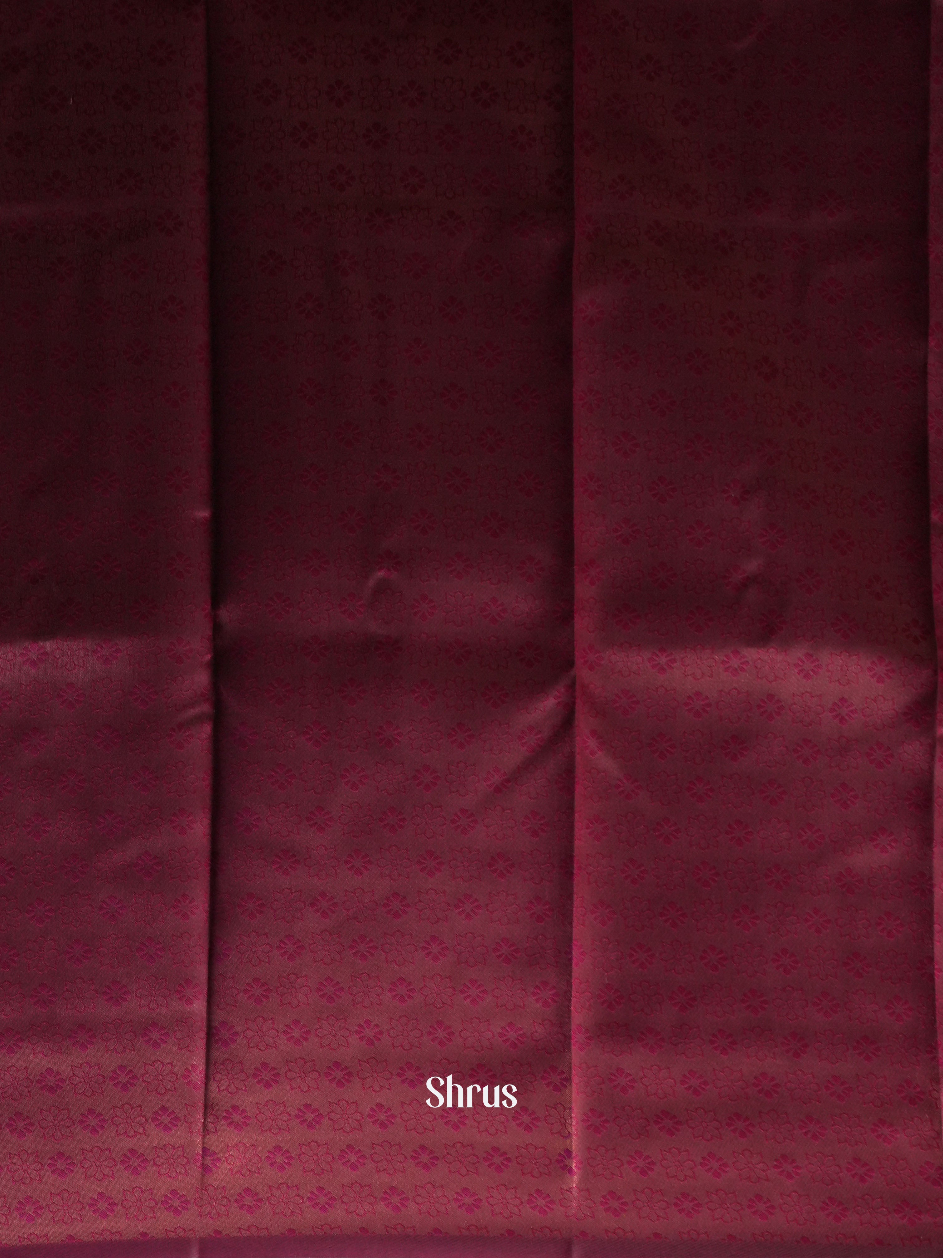 Grey & Maroon - Semi Arani Silk