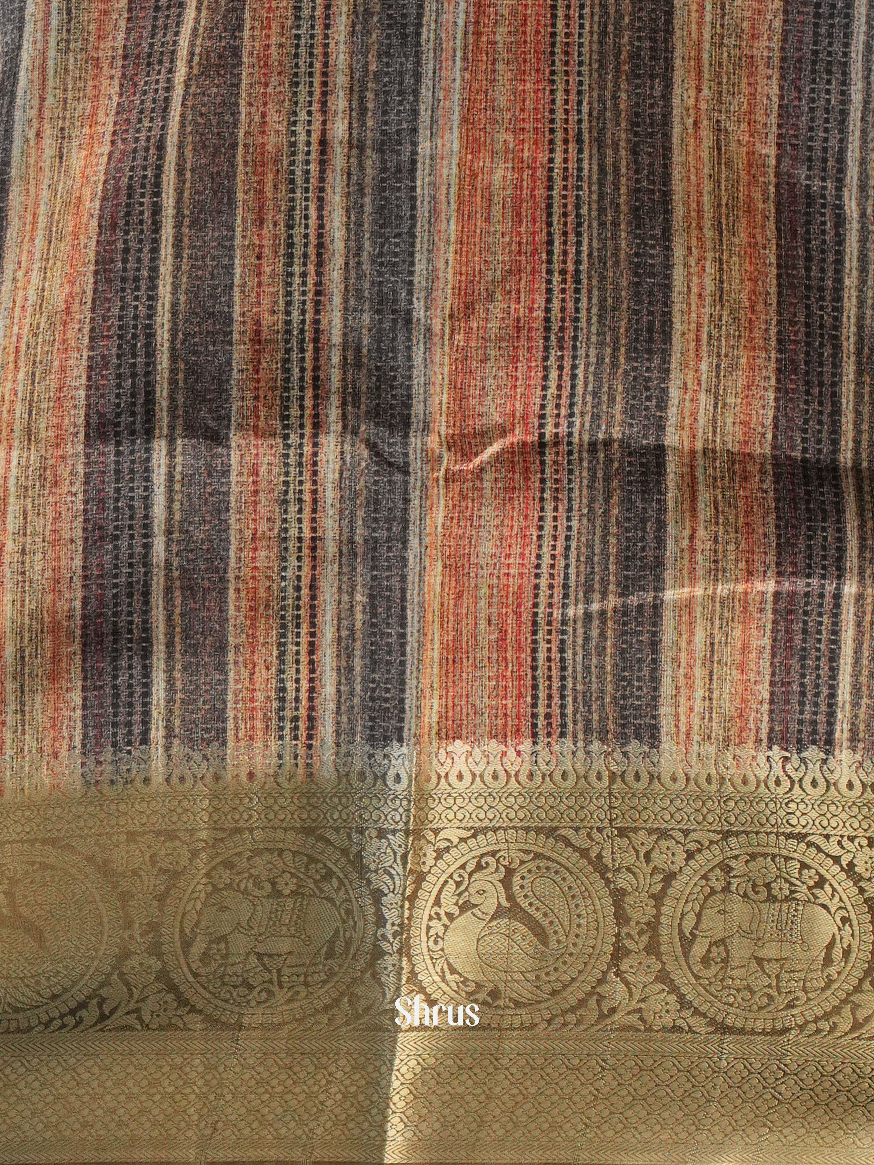 Beige- Semi Chanderi Saree