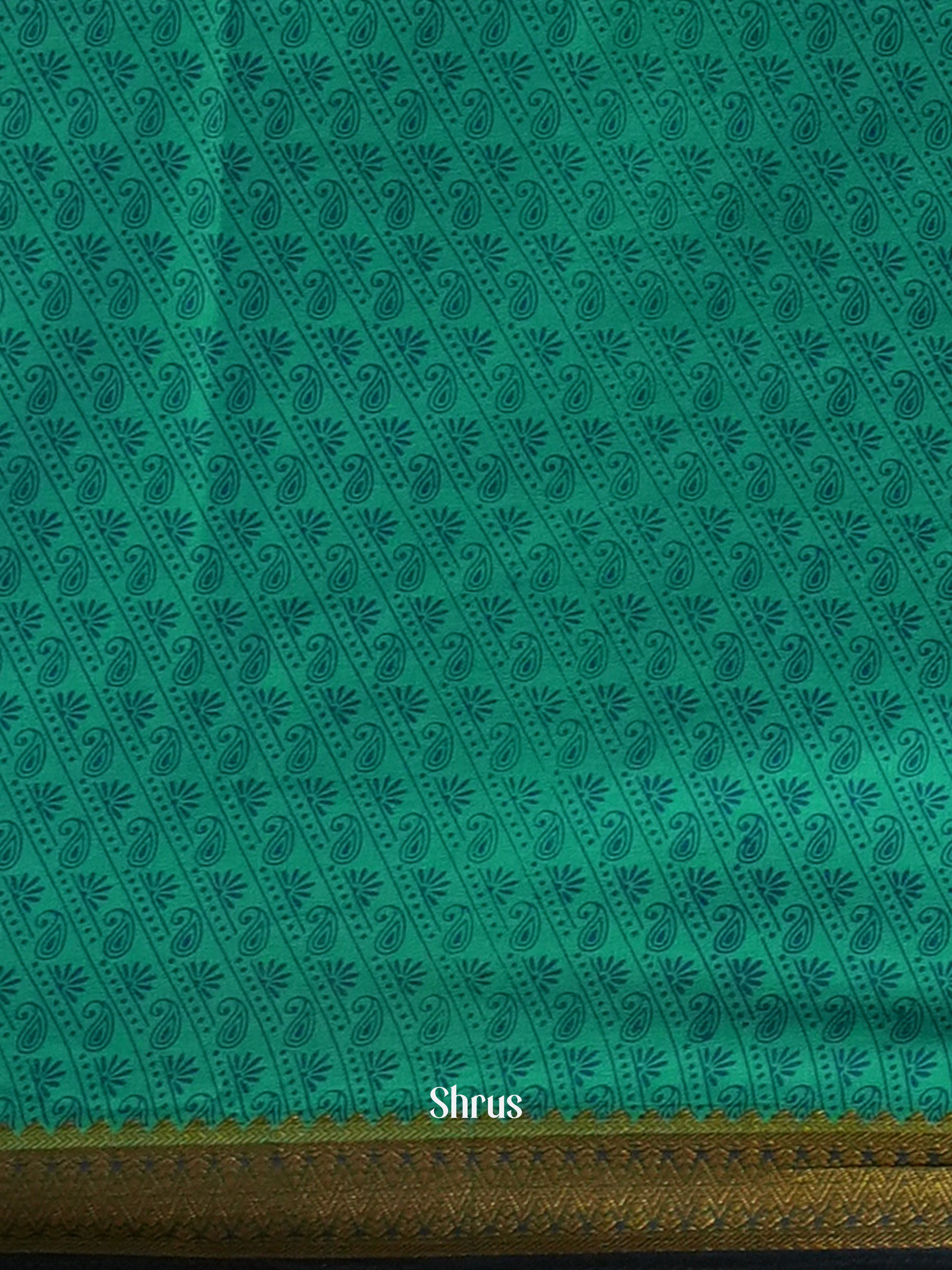 Green - Semi Mysoresilk Saree