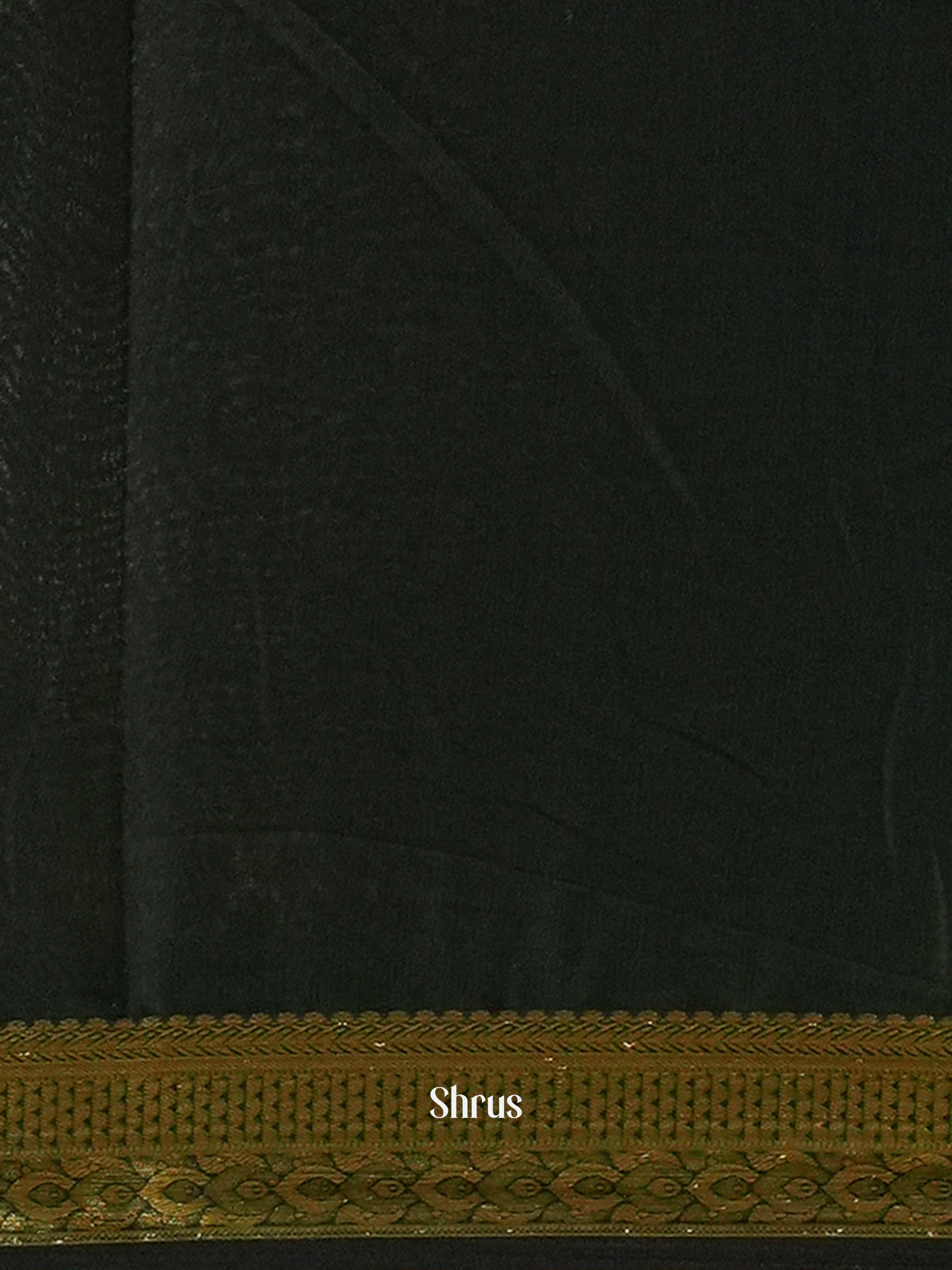 Lite Green & Green - Semi Mysoresilk Saree