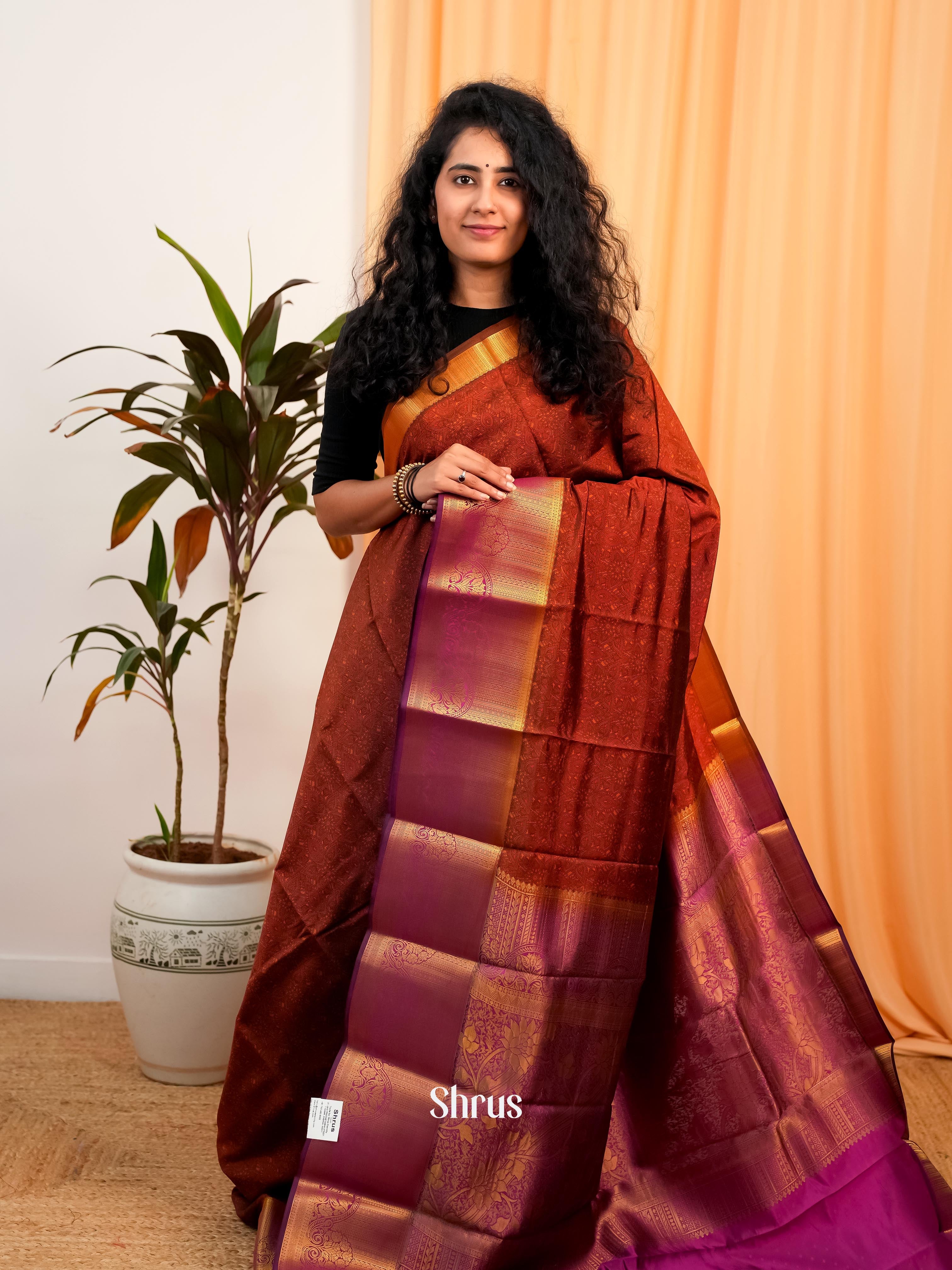 CIS19171 - Printed Silk Saree