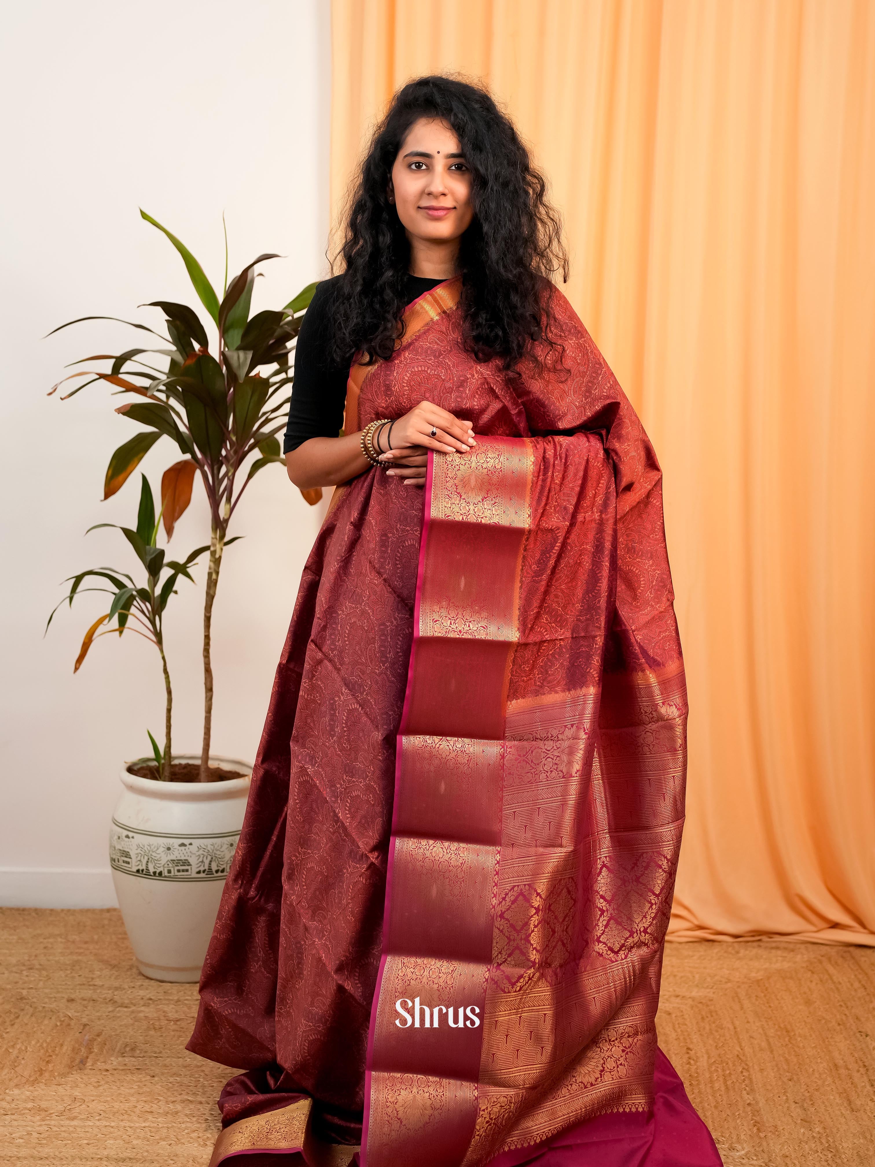 CIS19185 - Printed Silk Saree