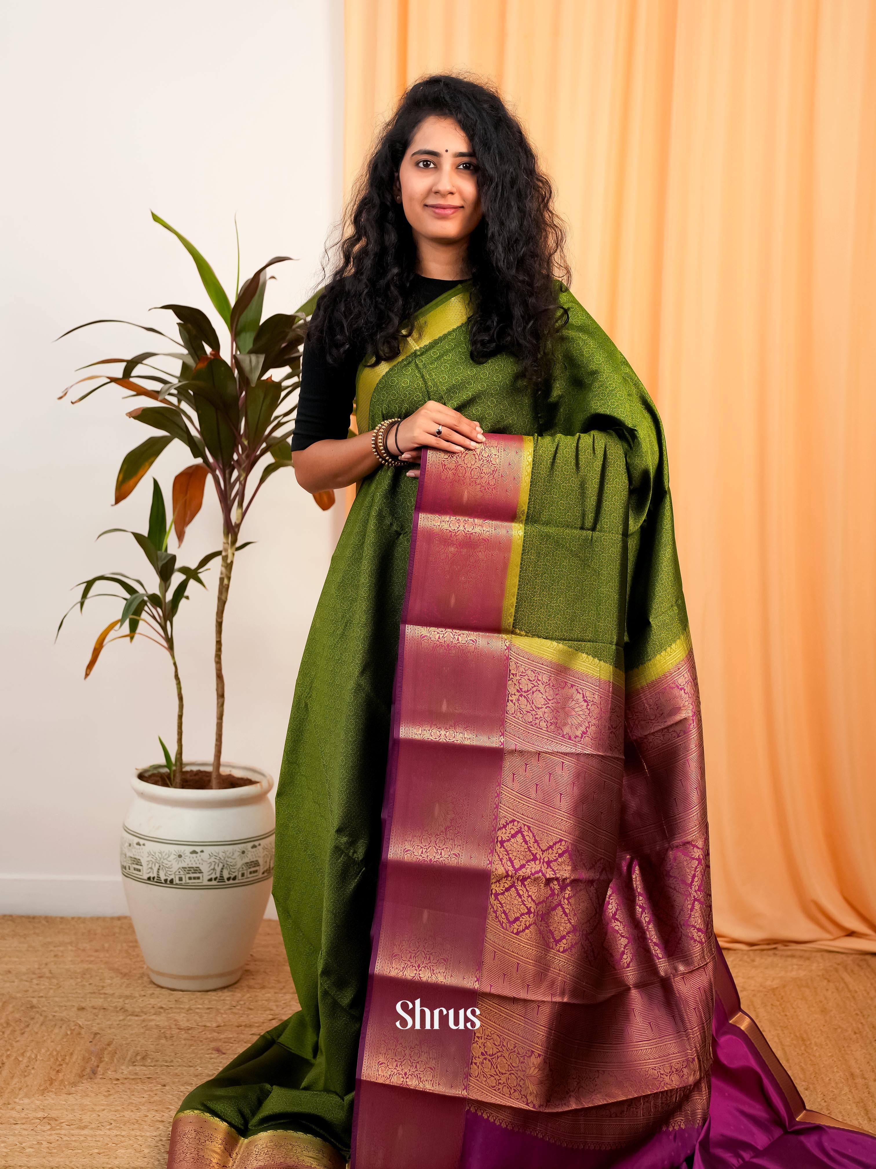 CIS19208 - Printed Silk Saree