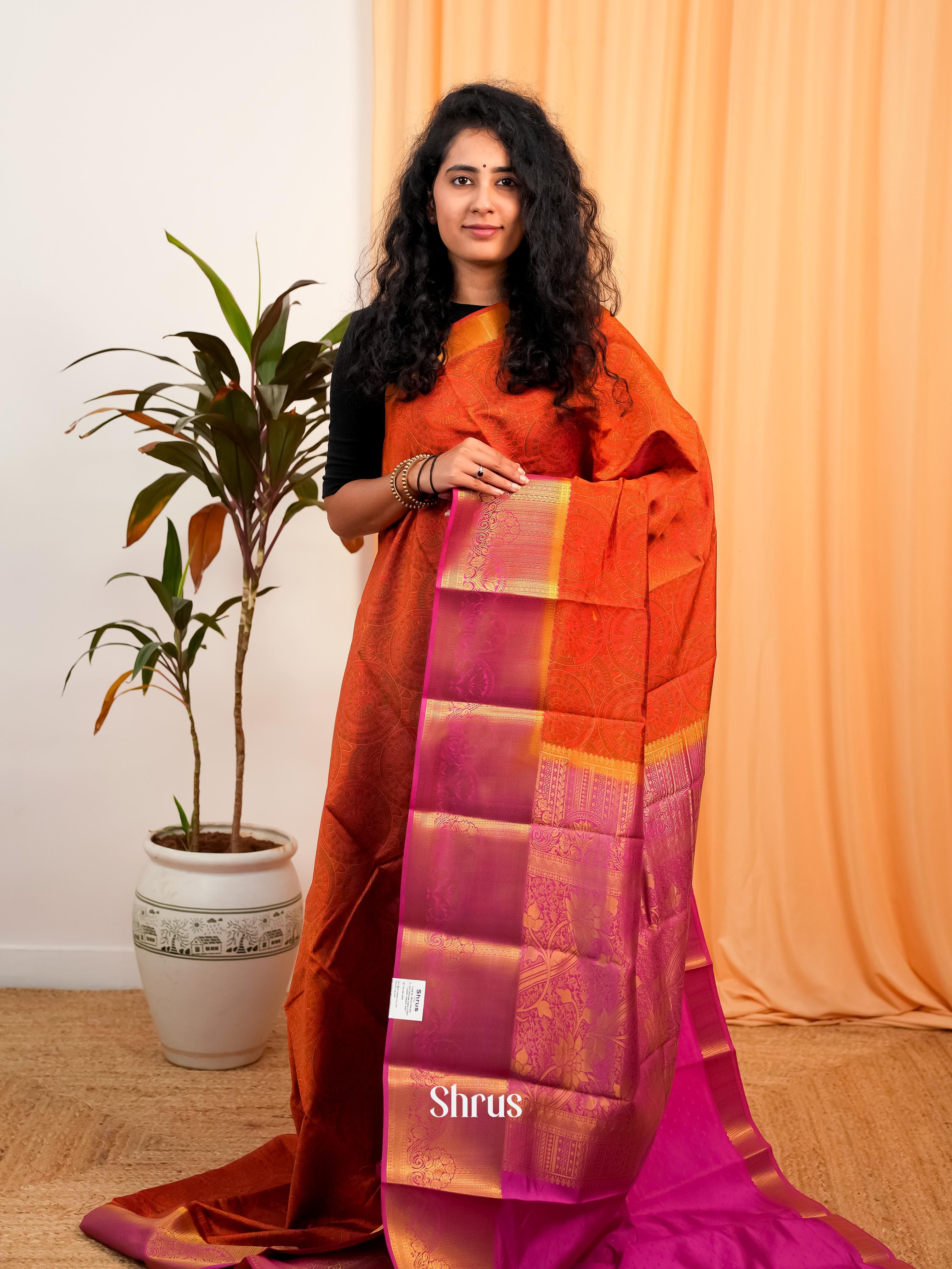 CIS19244 - Printed Silk Saree